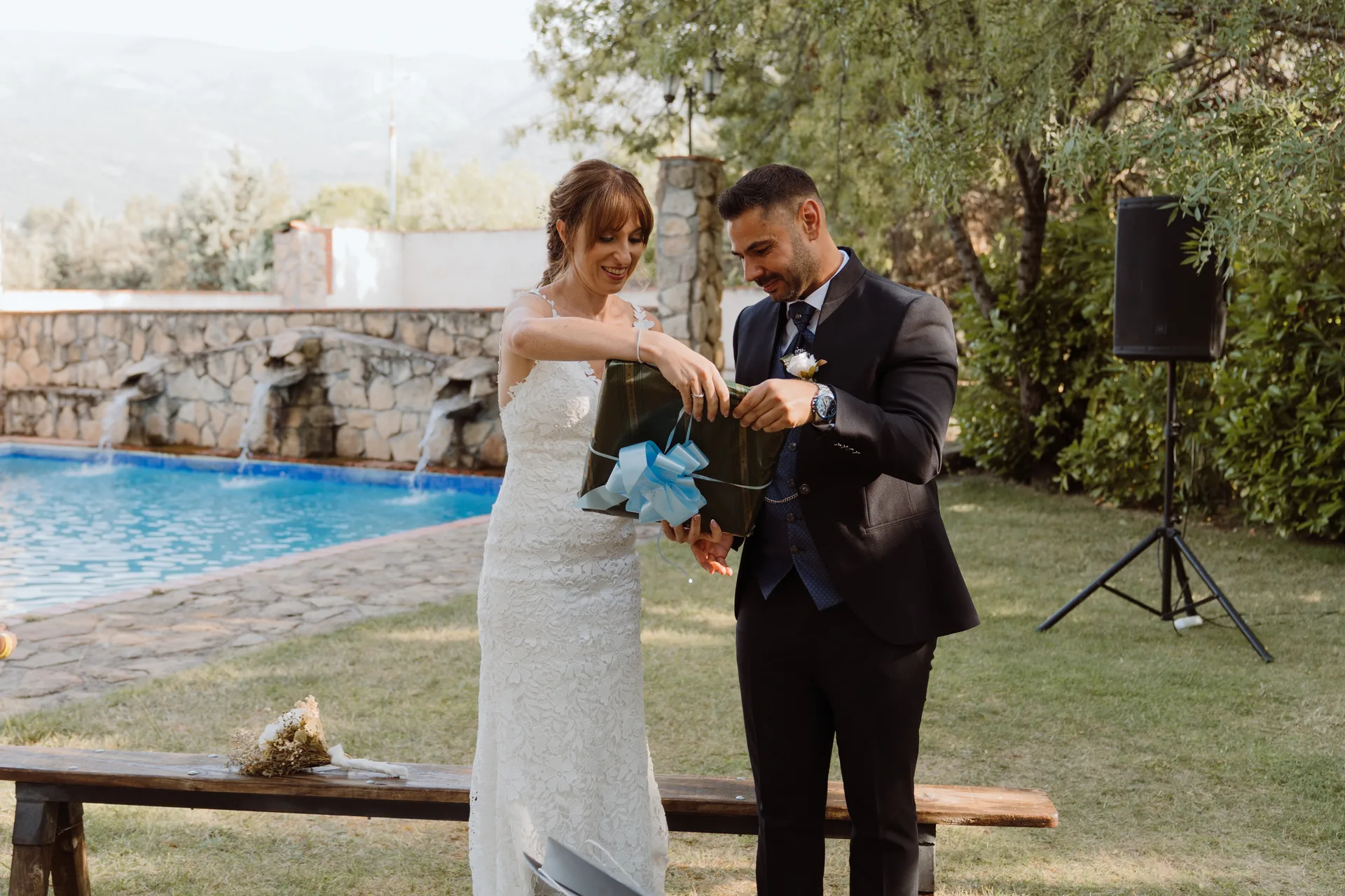 Boda de Cris e Iván en Pazo de Lama, Navaluenga