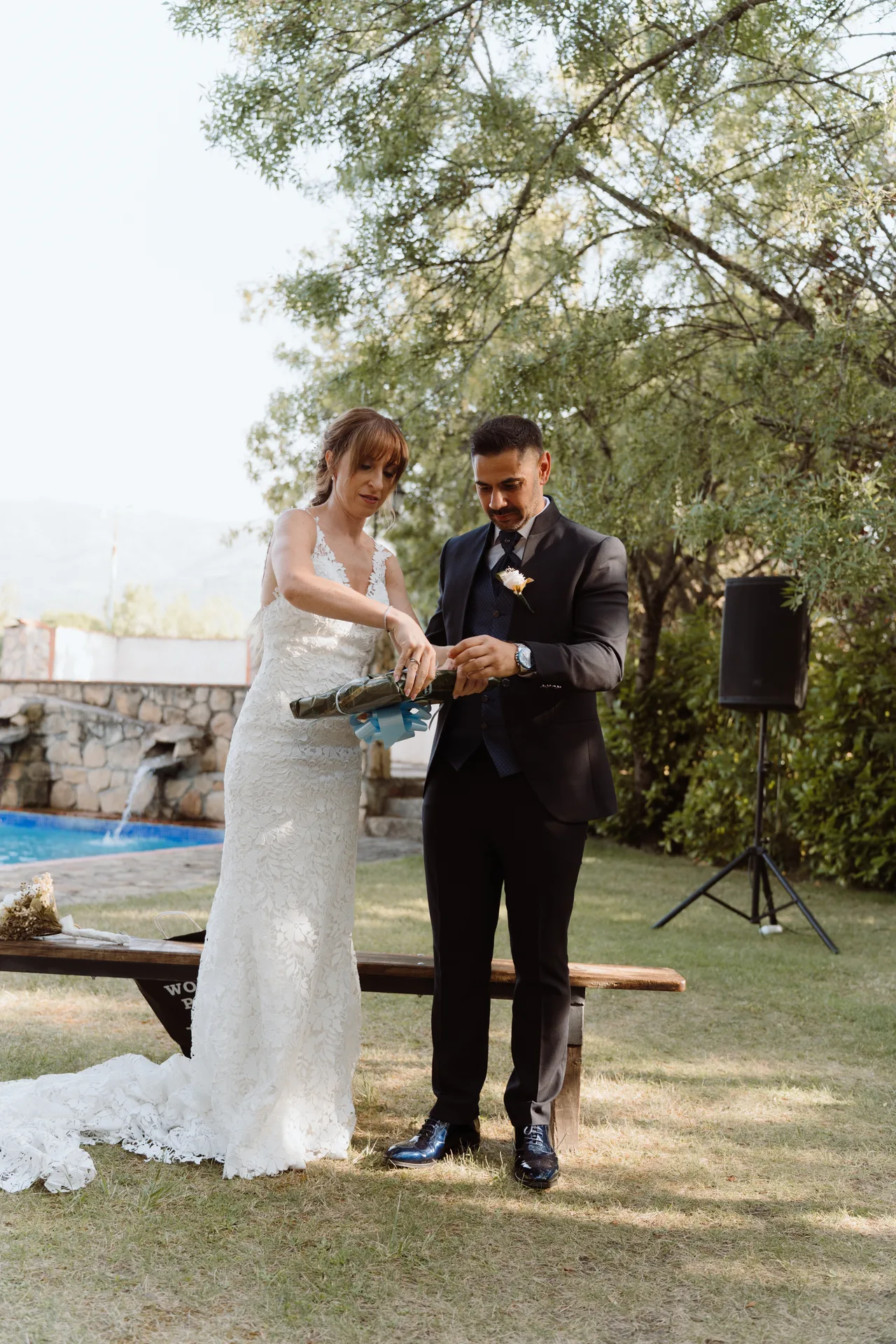 Boda de Cris e Iván en Pazo de Lama, Navaluenga