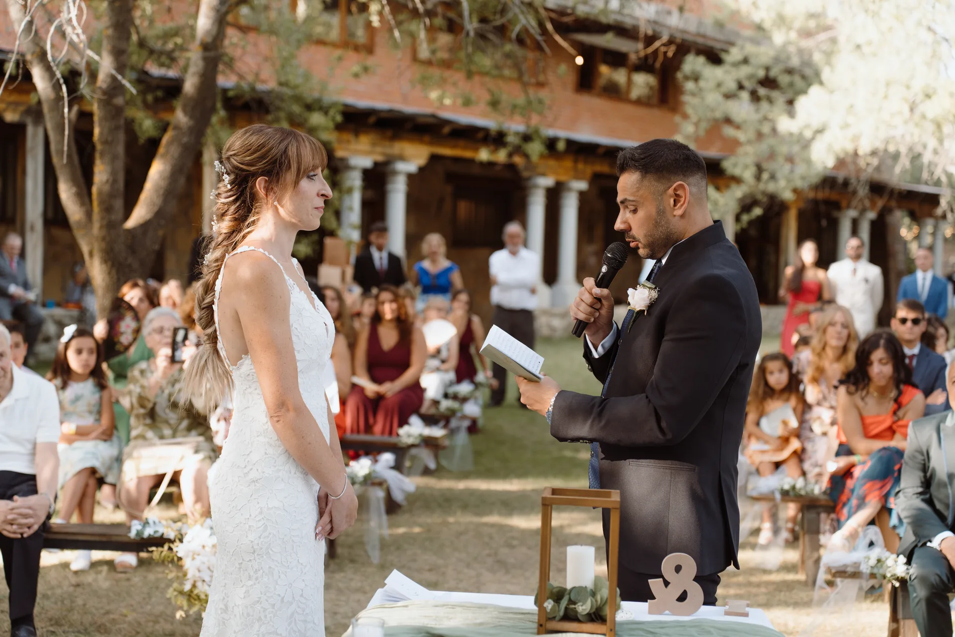 Boda de Cris e Iván en Pazo de Lama, Navaluenga
