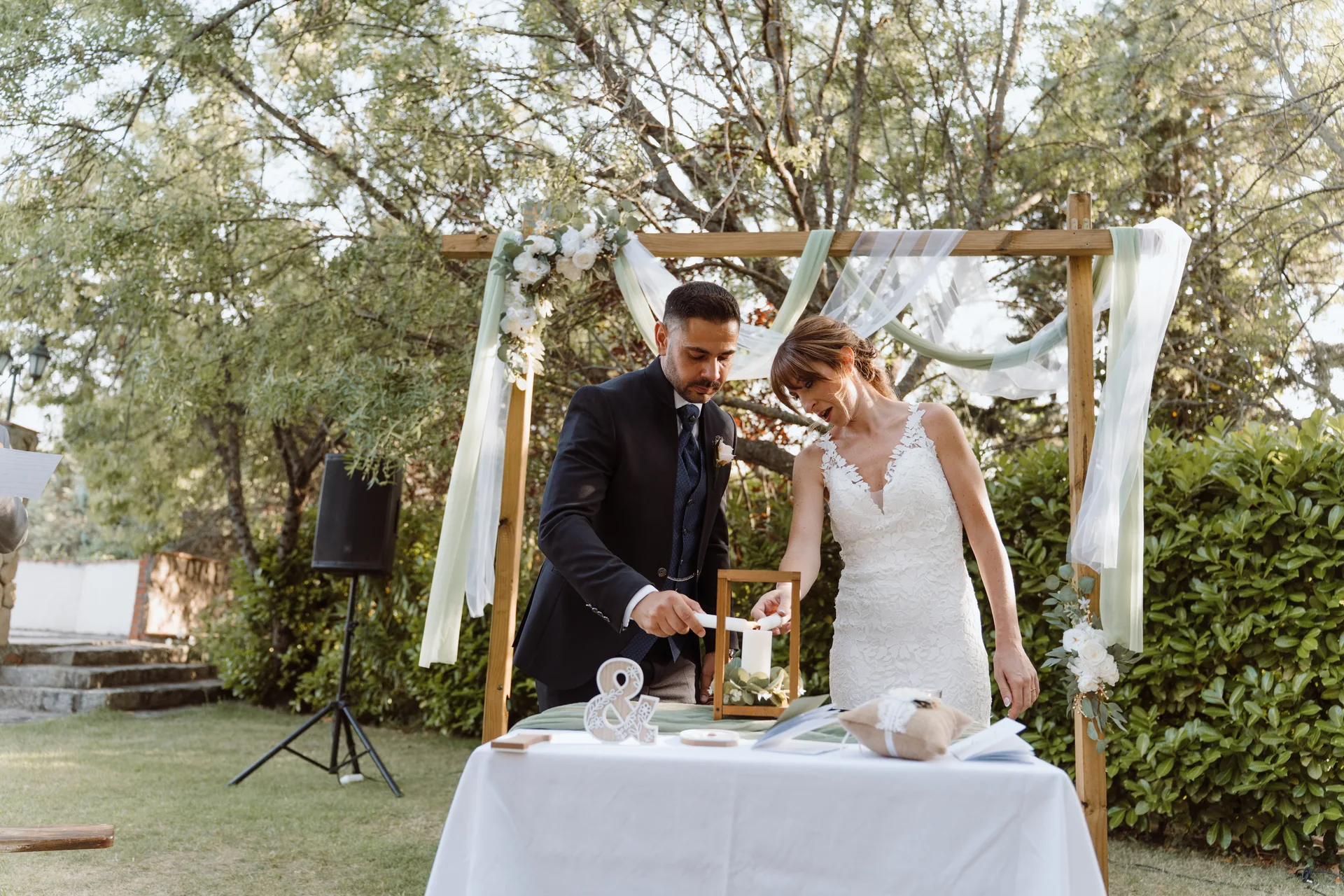 Boda de Cris e Iván en Pazo de Lama, Navaluenga