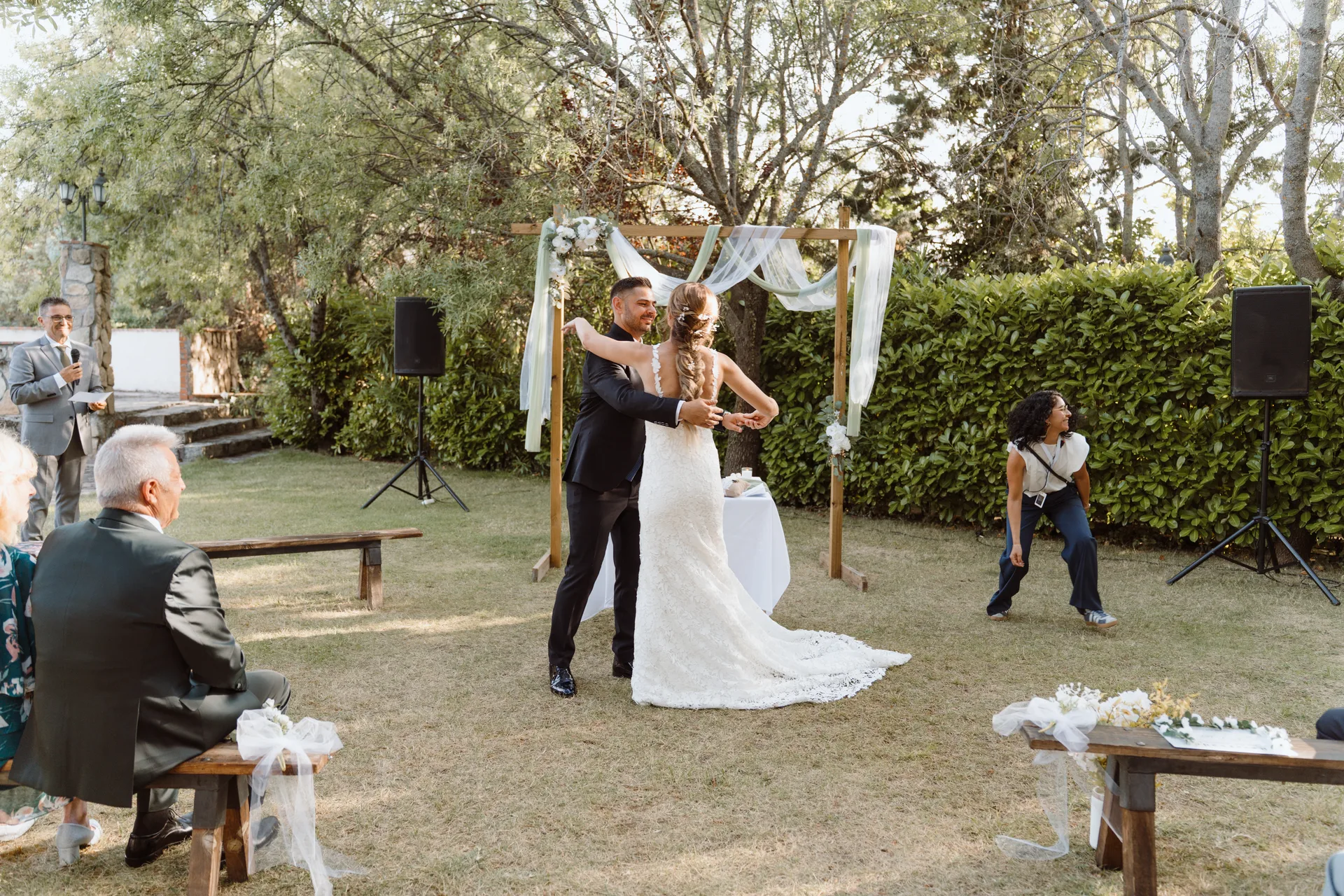 Boda de Cris e Iván en Pazo de Lama, Navaluenga