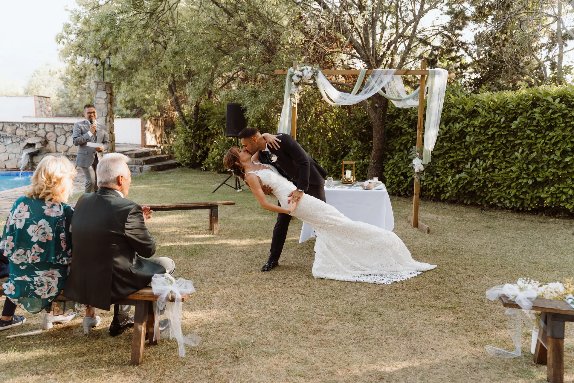 Boda de Cris e Iván en Pazo de Lama, Navaluenga