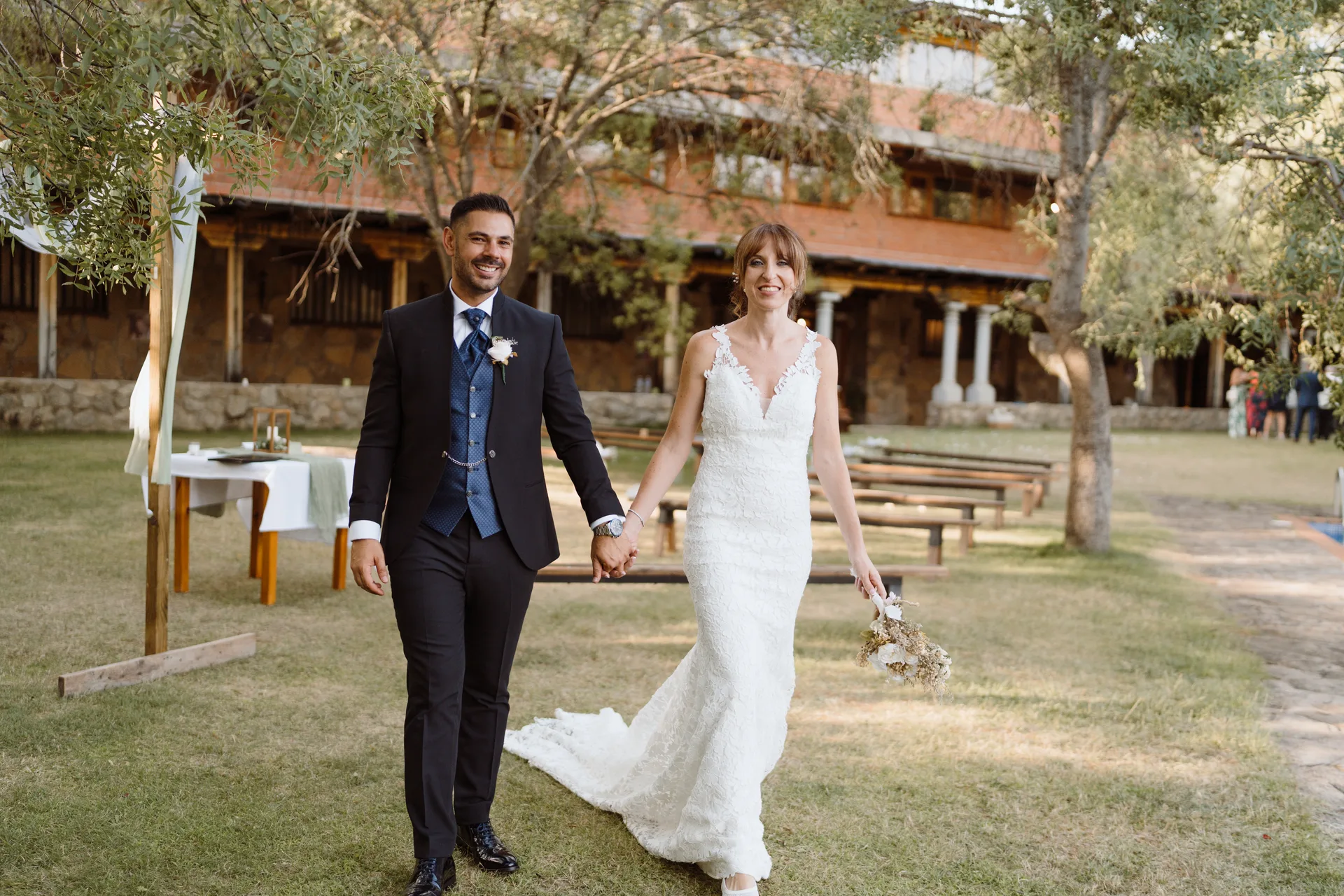 Boda de Cris e Iván en Pazo de Lama, Navaluenga