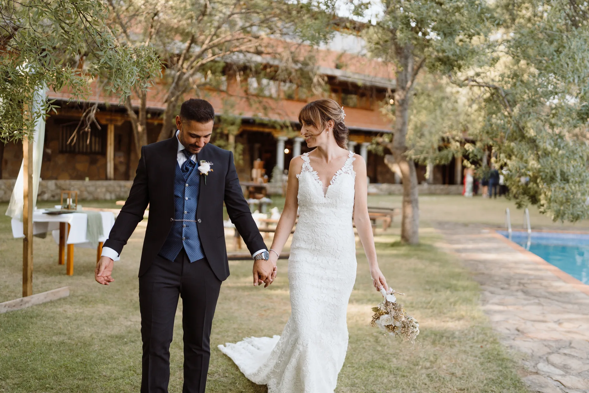 Boda de Cris e Iván en Pazo de Lama, Navaluenga