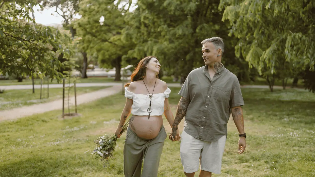 Sesión de embarazo en Madrid · Me caso, literal