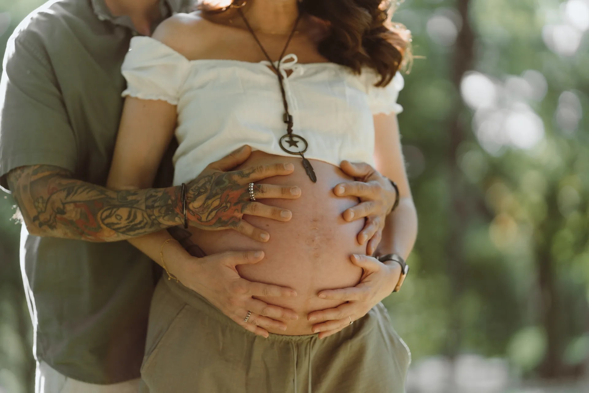 Sesión de embarazo en Madrid · Me caso, literal