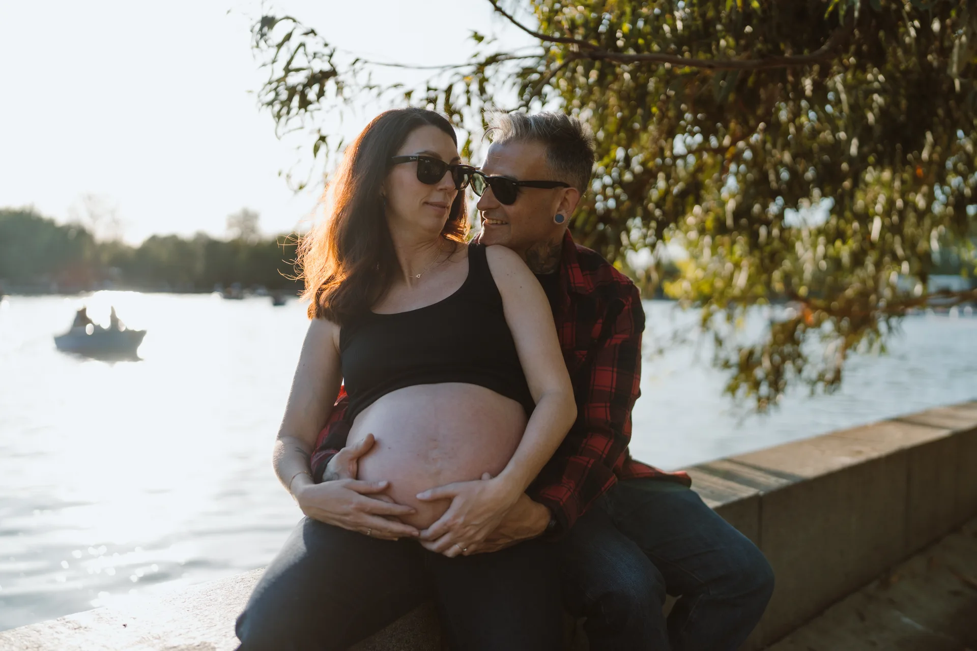 Sesión de embarazo en Madrid · Me caso, literal