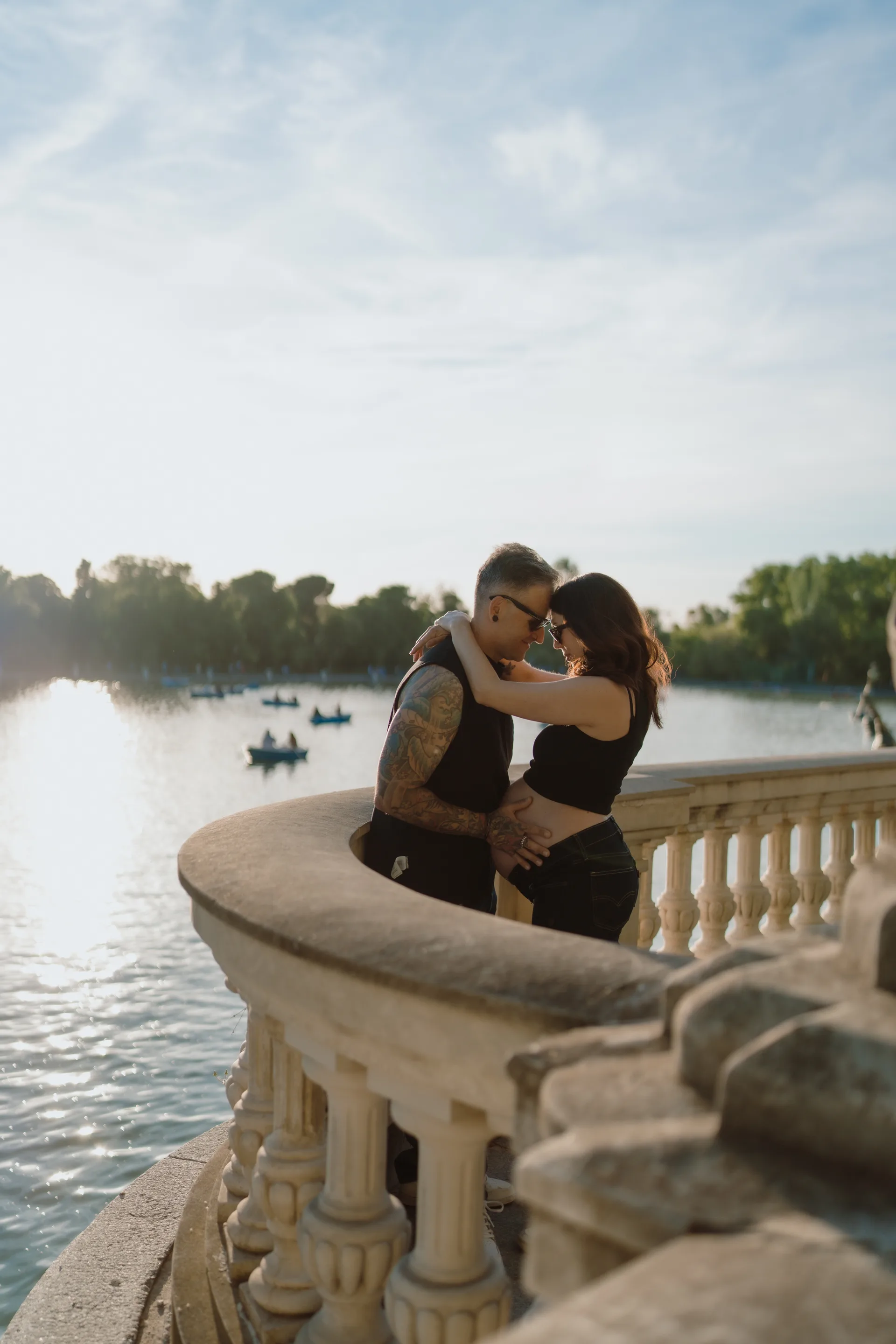 Sesión de embarazo en Madrid · Me caso, literal