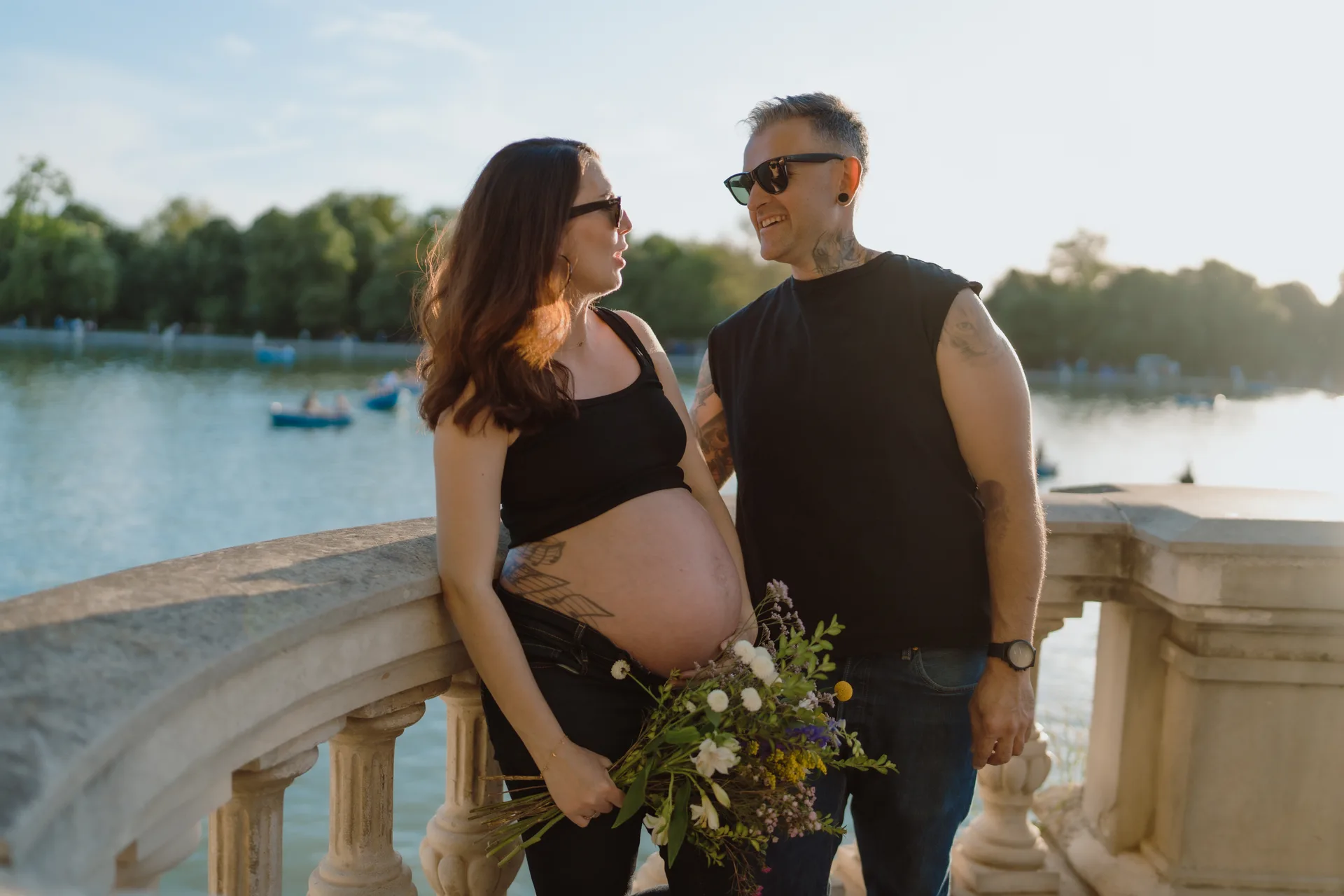 Sesión de embarazo en Madrid · Me caso, literal
