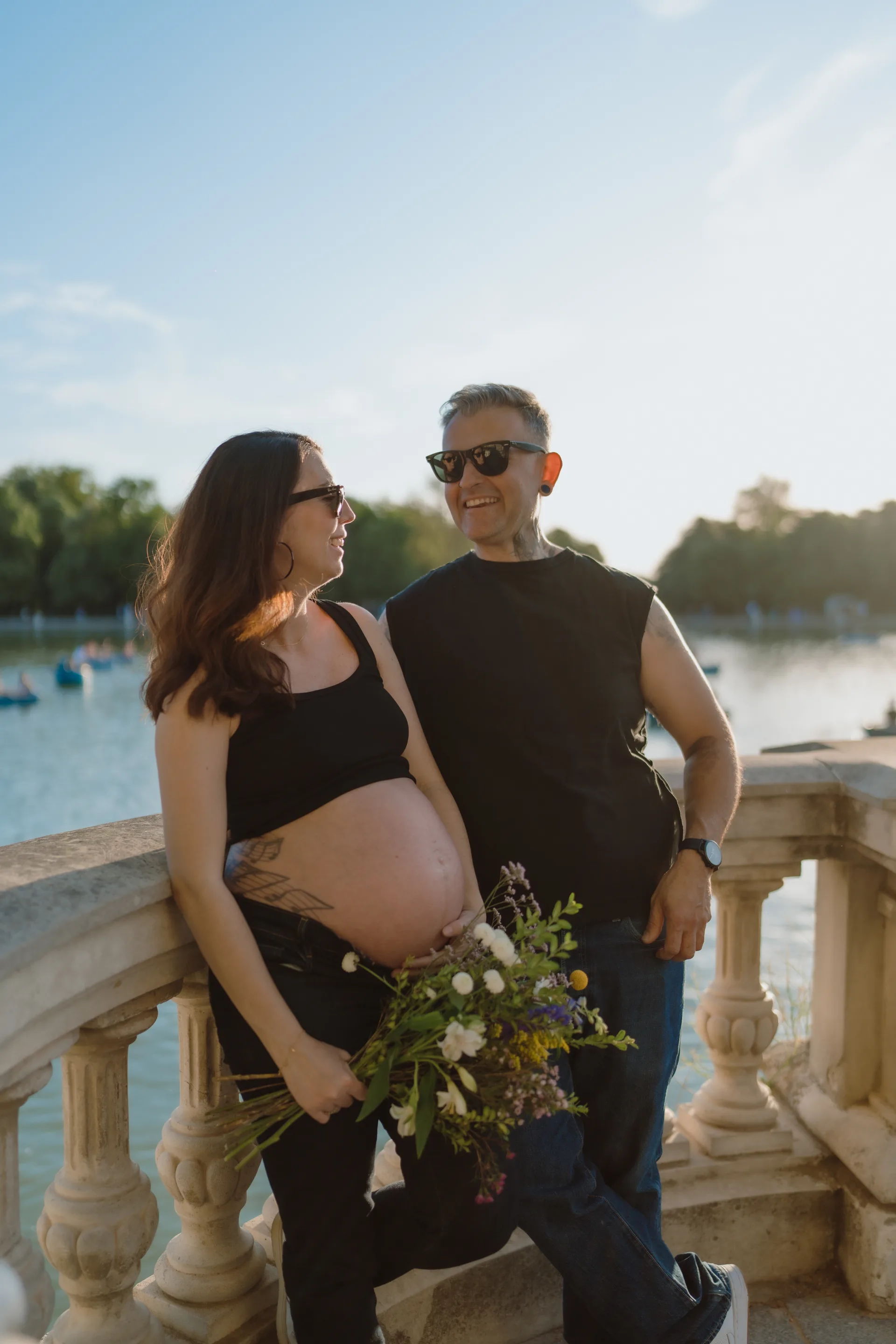 Sesión de embarazo en Madrid · Me caso, literal