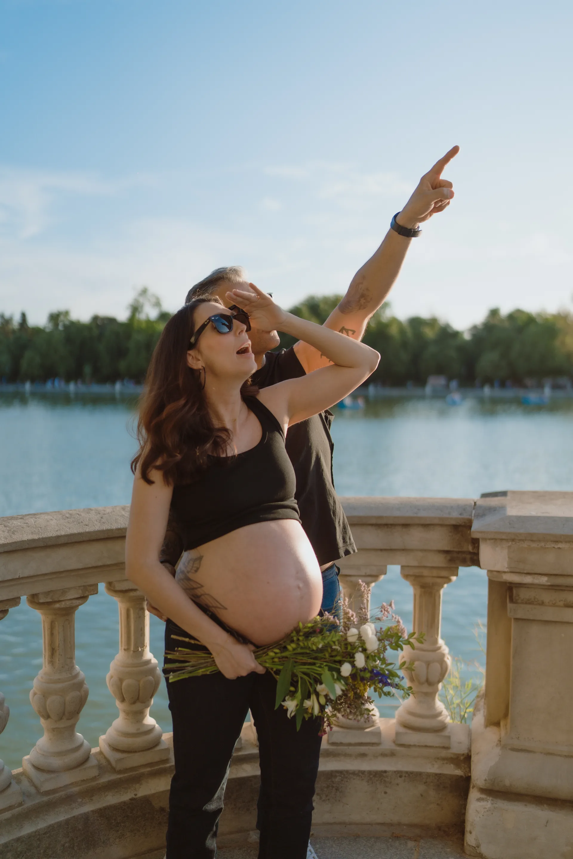 Sesión de embarazo en Madrid · Me caso, literal