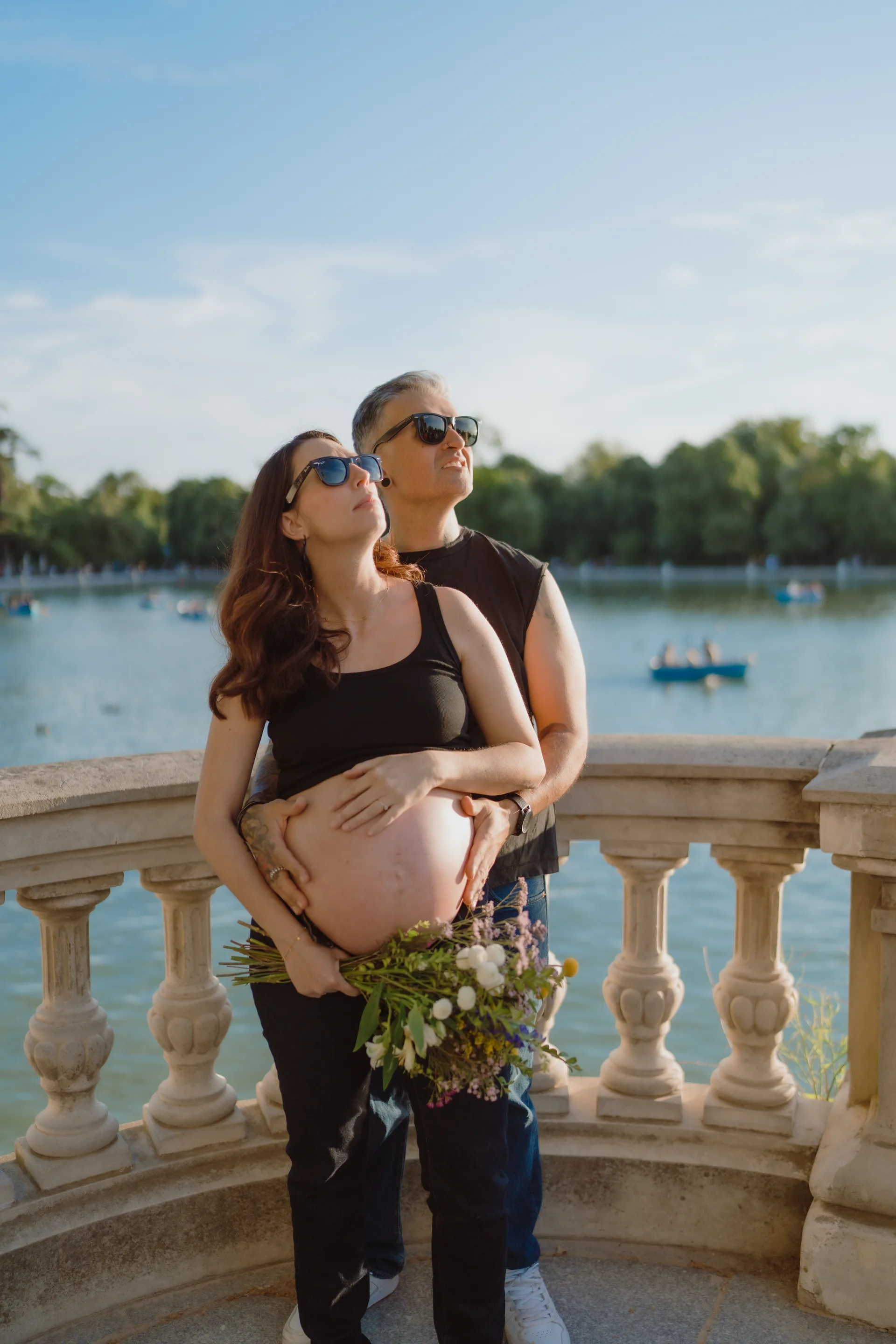 Sesión de embarazo en Madrid · Me caso, literal