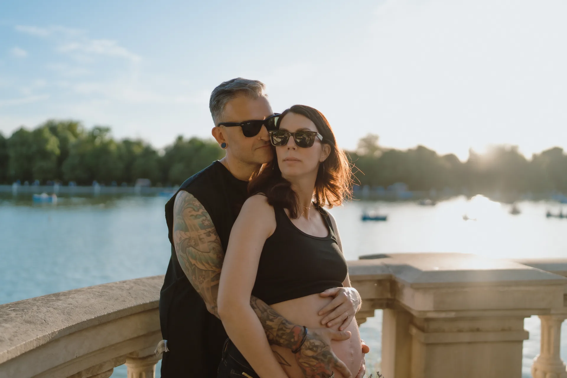 Sesión de embarazo en Madrid · Me caso, literal
