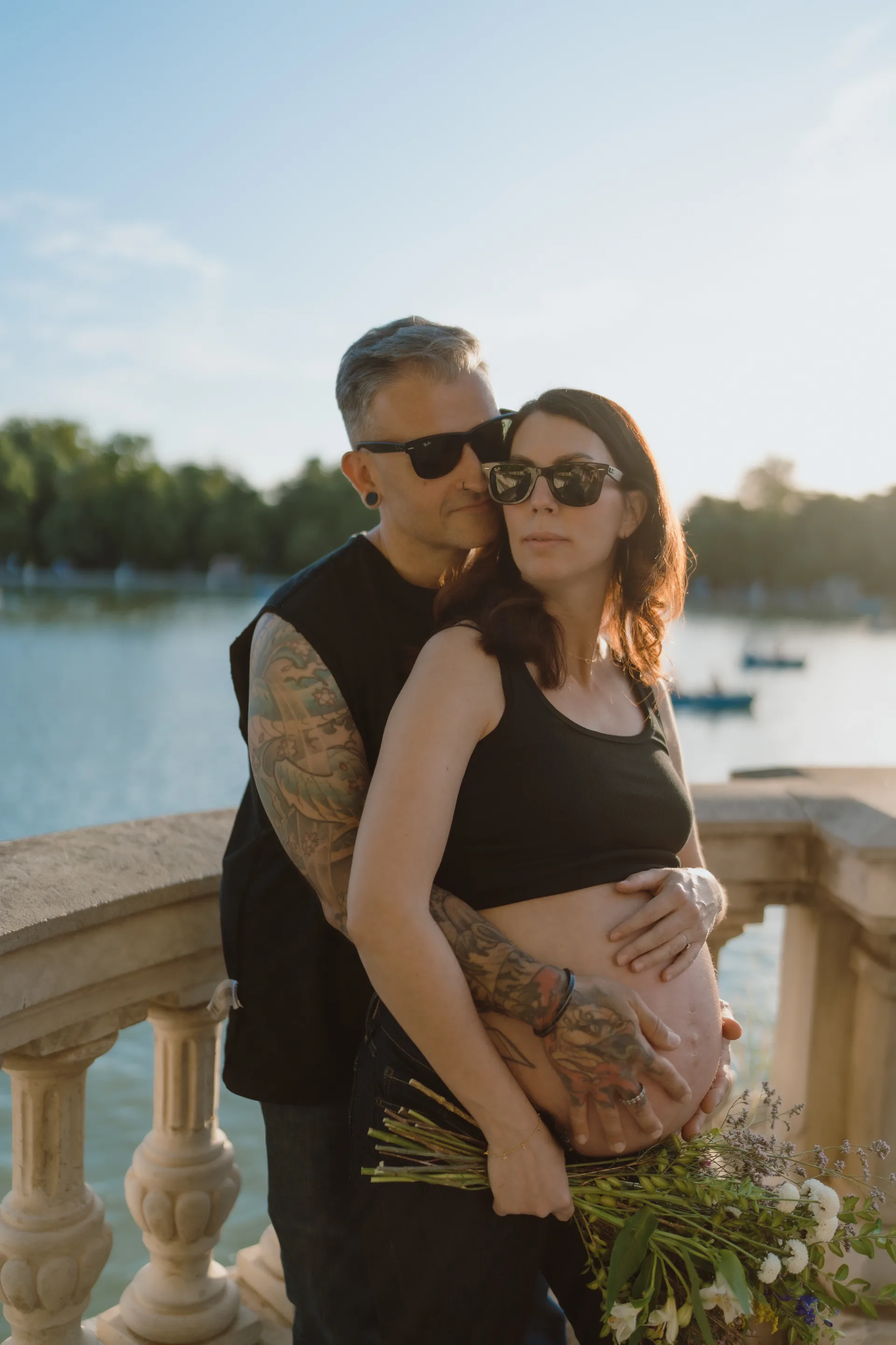 Sesión de embarazo en Madrid · Me caso, literal