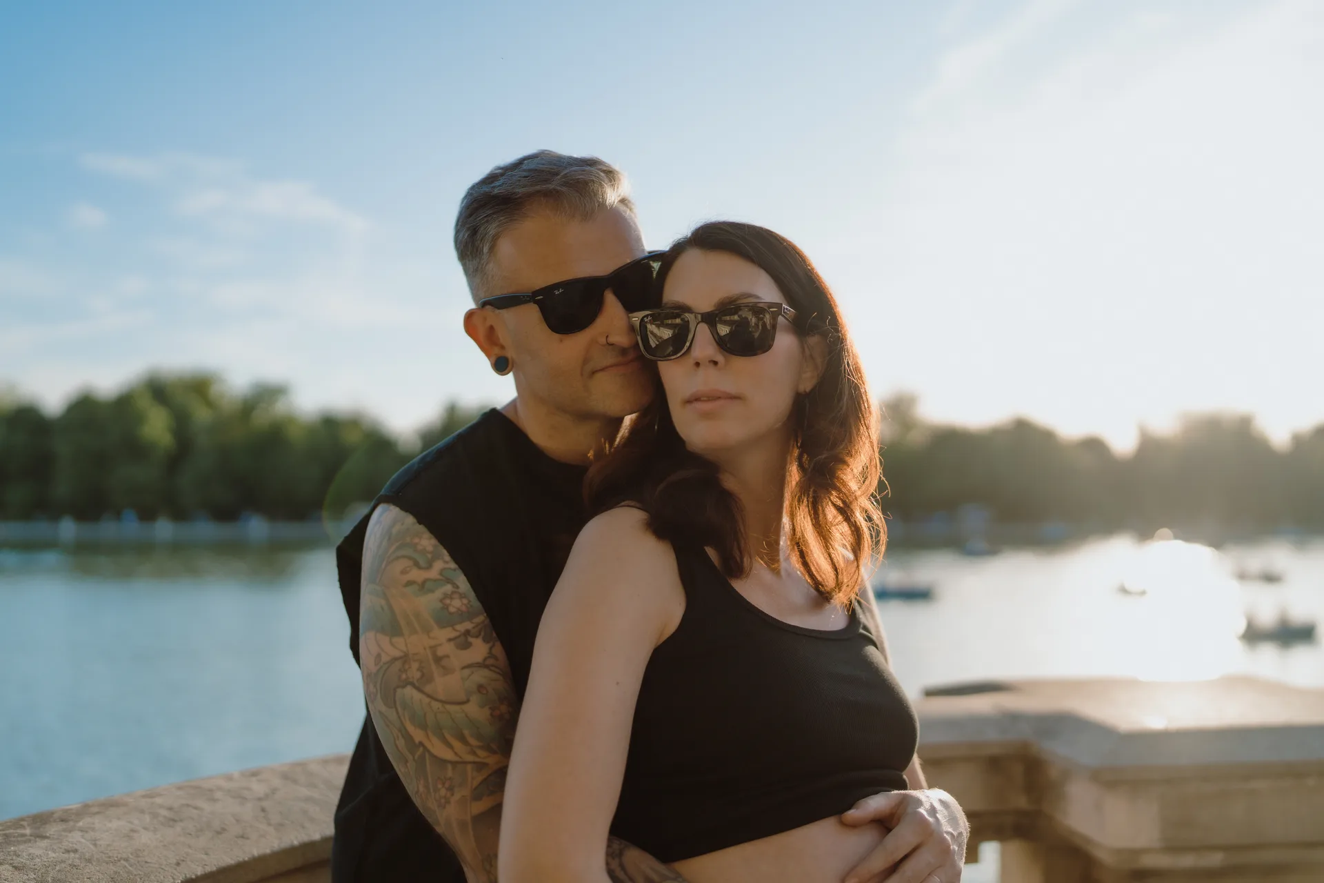 Sesión de embarazo en Madrid · Me caso, literal