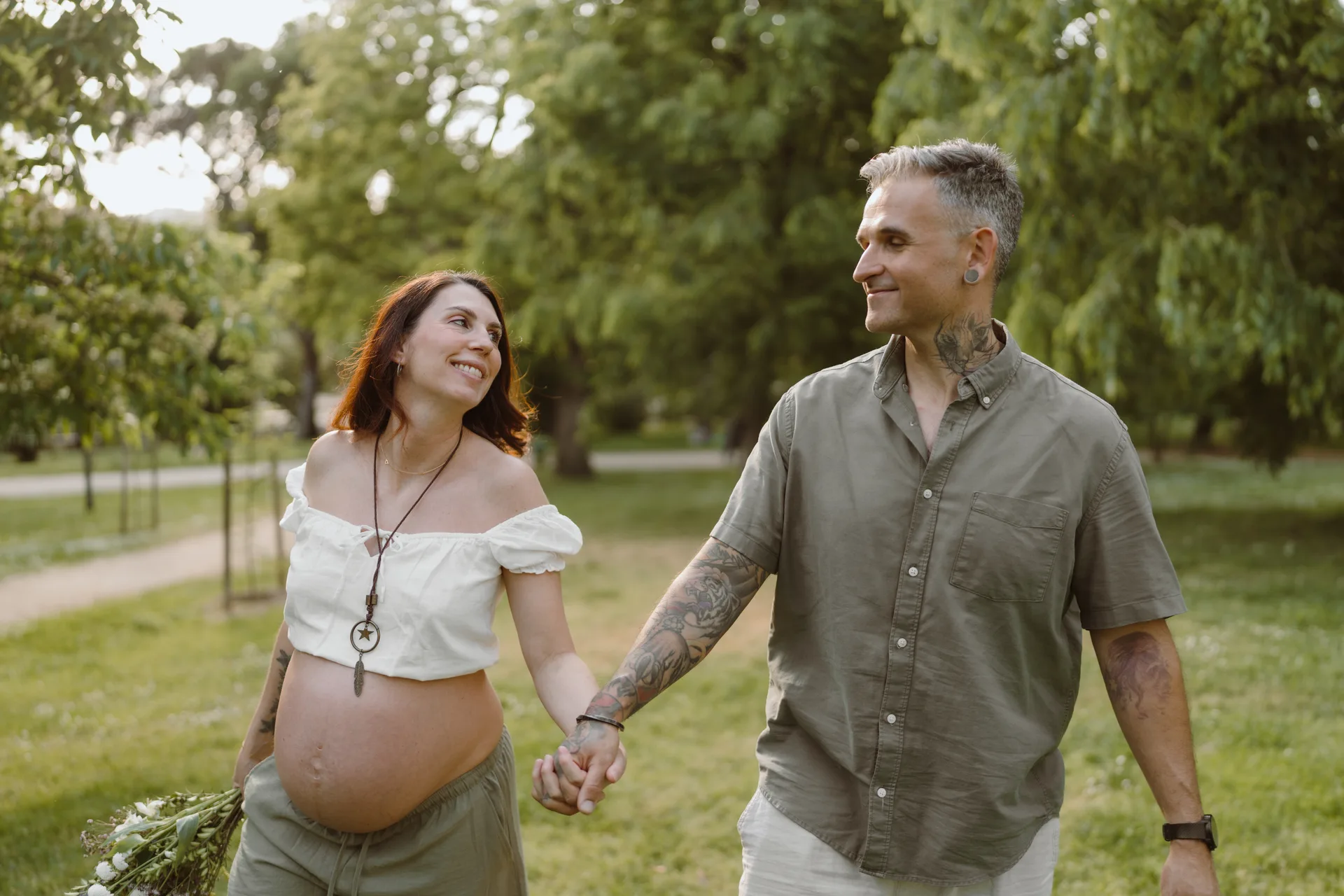 Sesión de embarazo en Madrid · Me caso, literal
