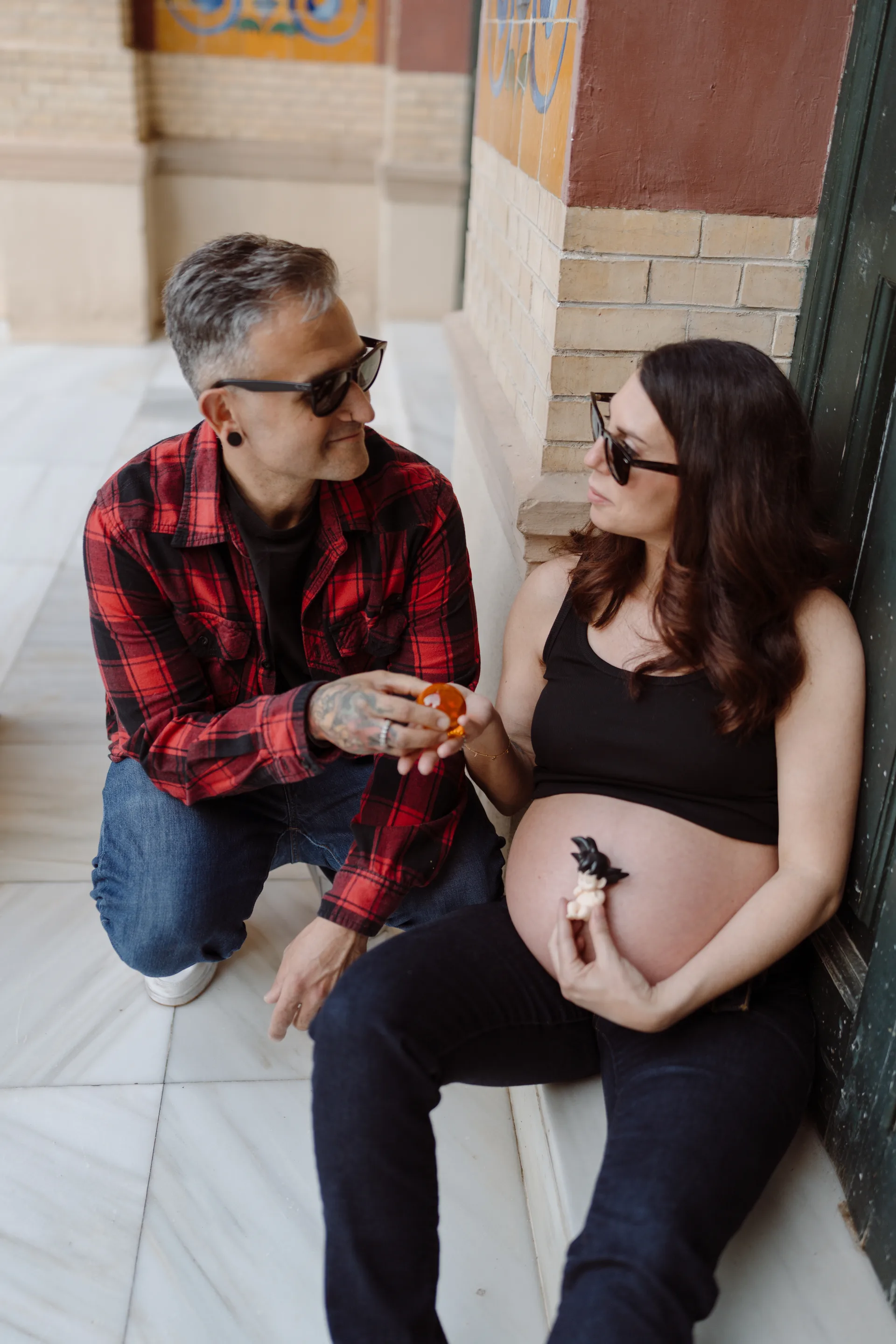 Sesión de embarazo en Madrid · Me caso, literal