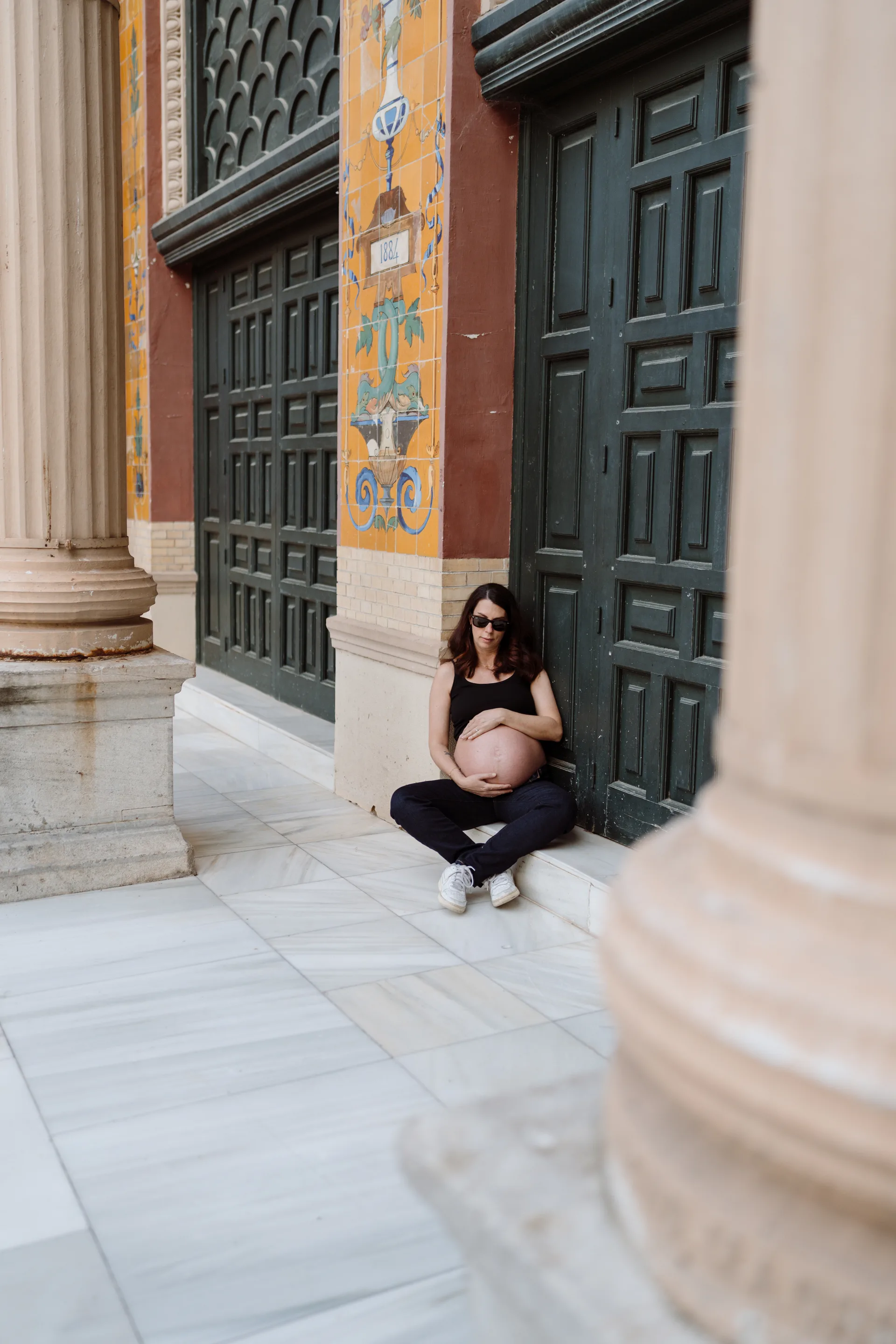 Sesión de embarazo en Madrid · Me caso, literal