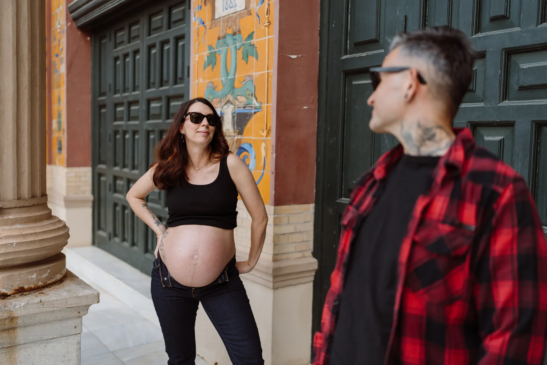 Sesión de embarazo en Madrid · Me caso, literal