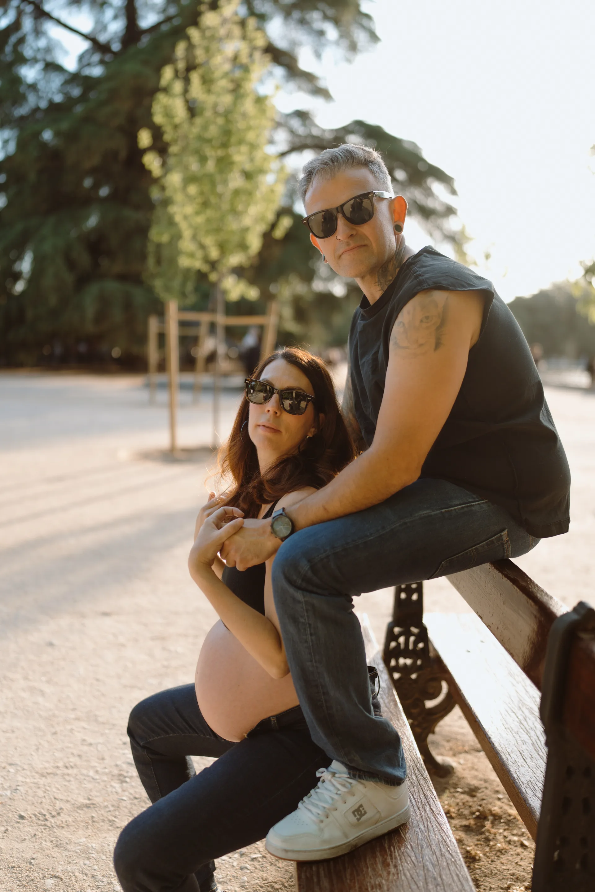 Sesión de embarazo en Madrid · Me caso, literal