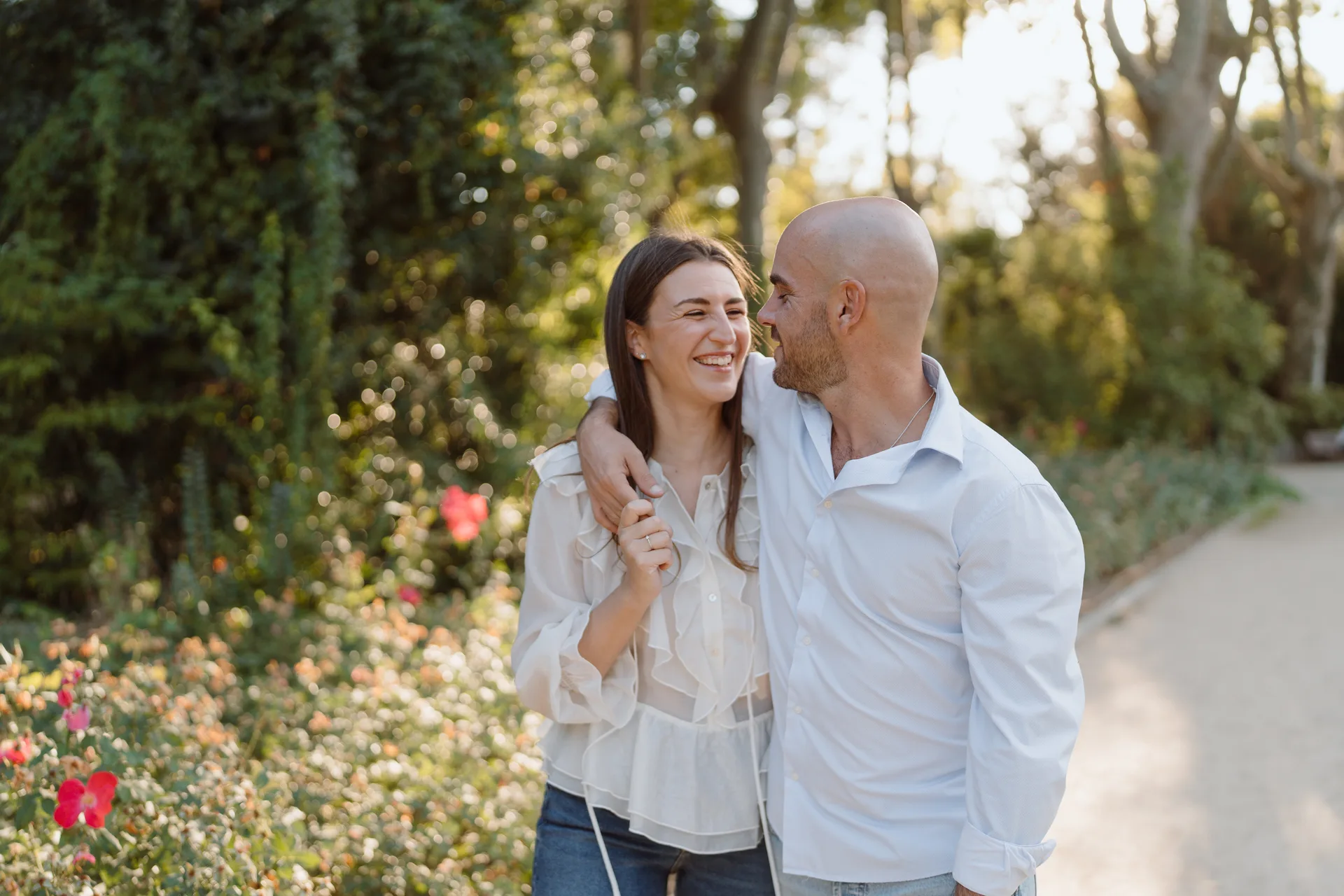 Sesión preboda Lilia y Kike en el Campo del Moro, Madrid