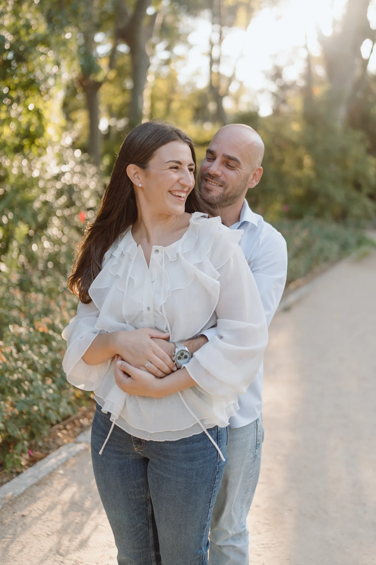 Sesión preboda Lilia y Kike en el Campo del Moro, Madrid