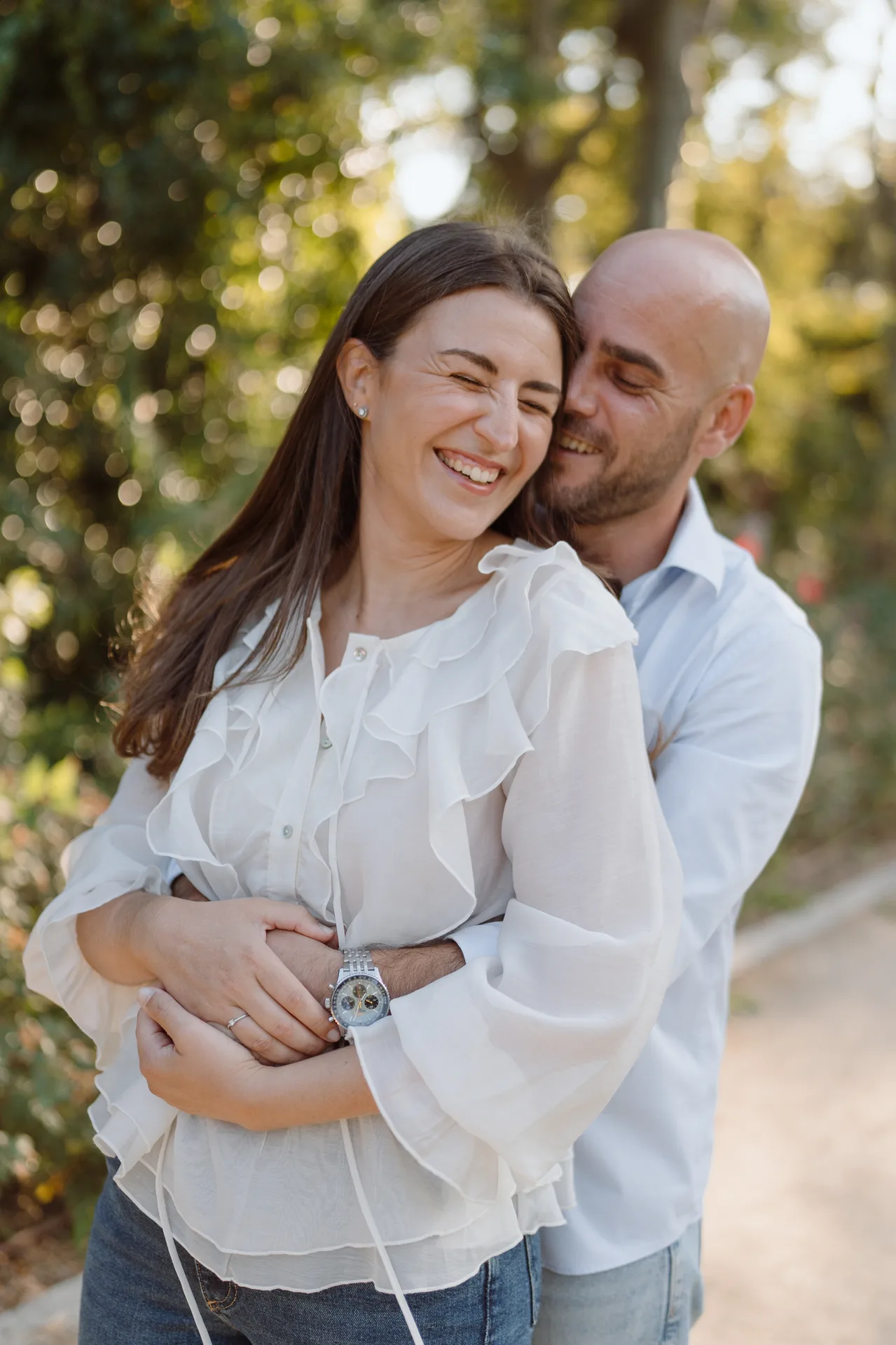 Sesión preboda Lilia y Kike en el Campo del Moro, Madrid