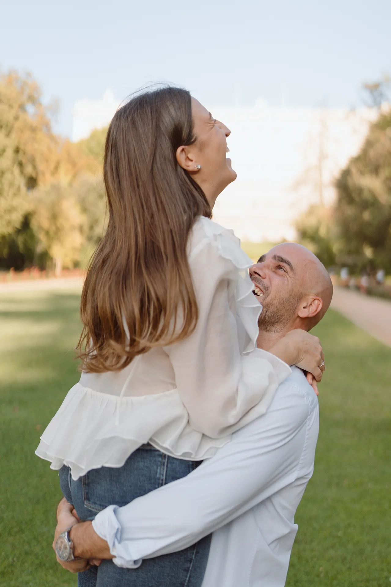 Sesión preboda Lilia y Kike en el Campo del Moro, Madrid