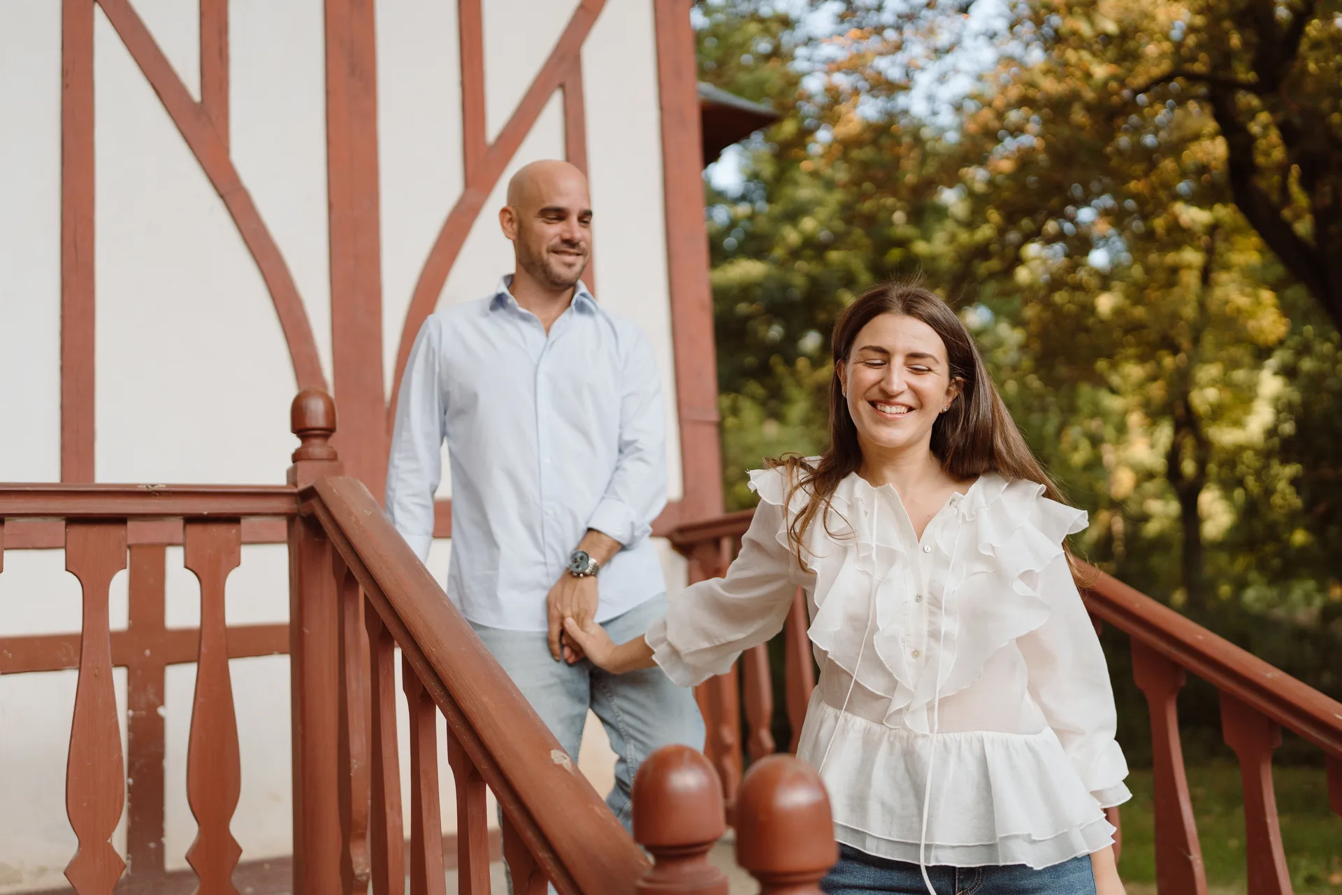 Sesión preboda Lilia y Kike en el Campo del Moro, Madrid