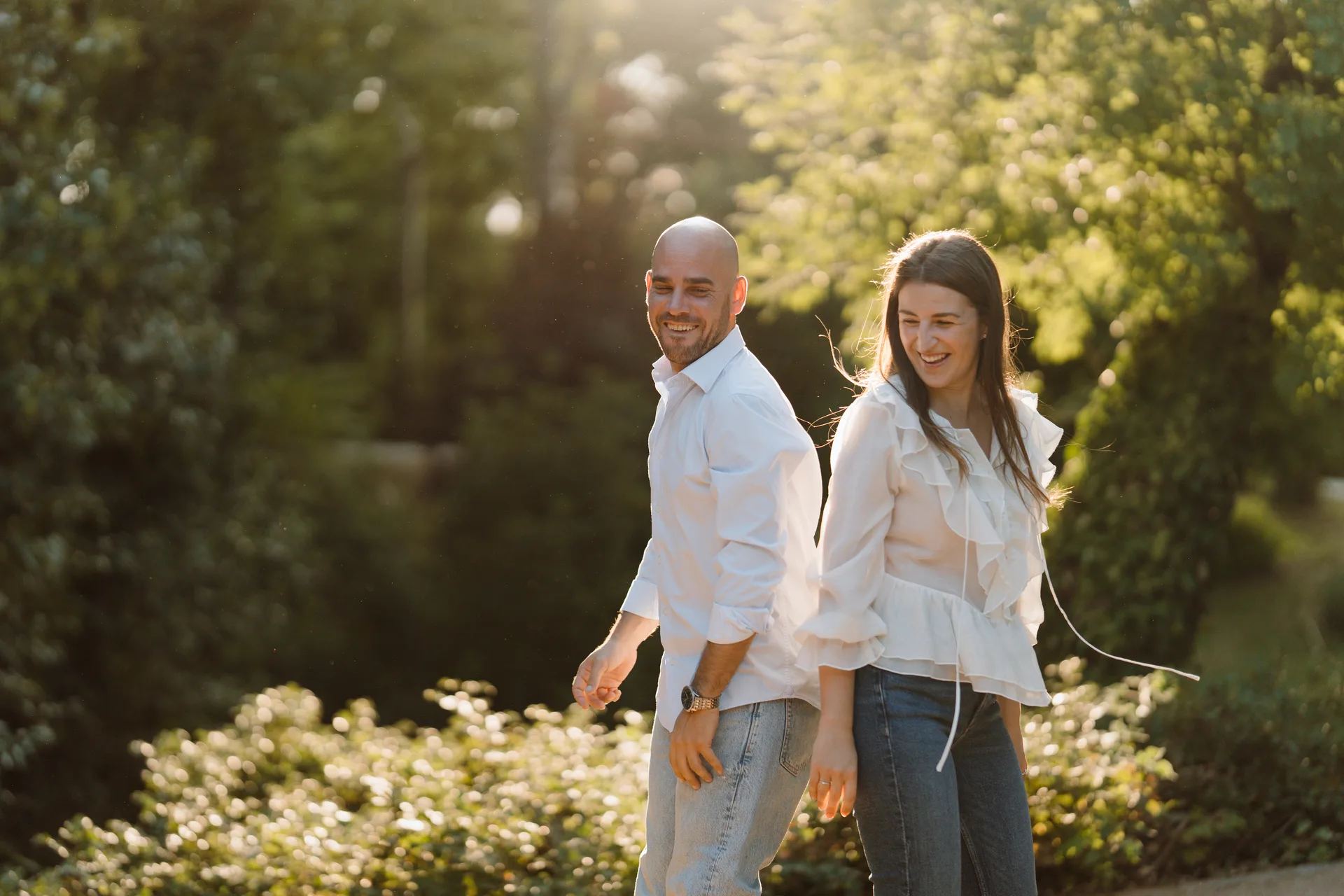 Sesión preboda Lilia y Kike en el Campo del Moro, Madrid