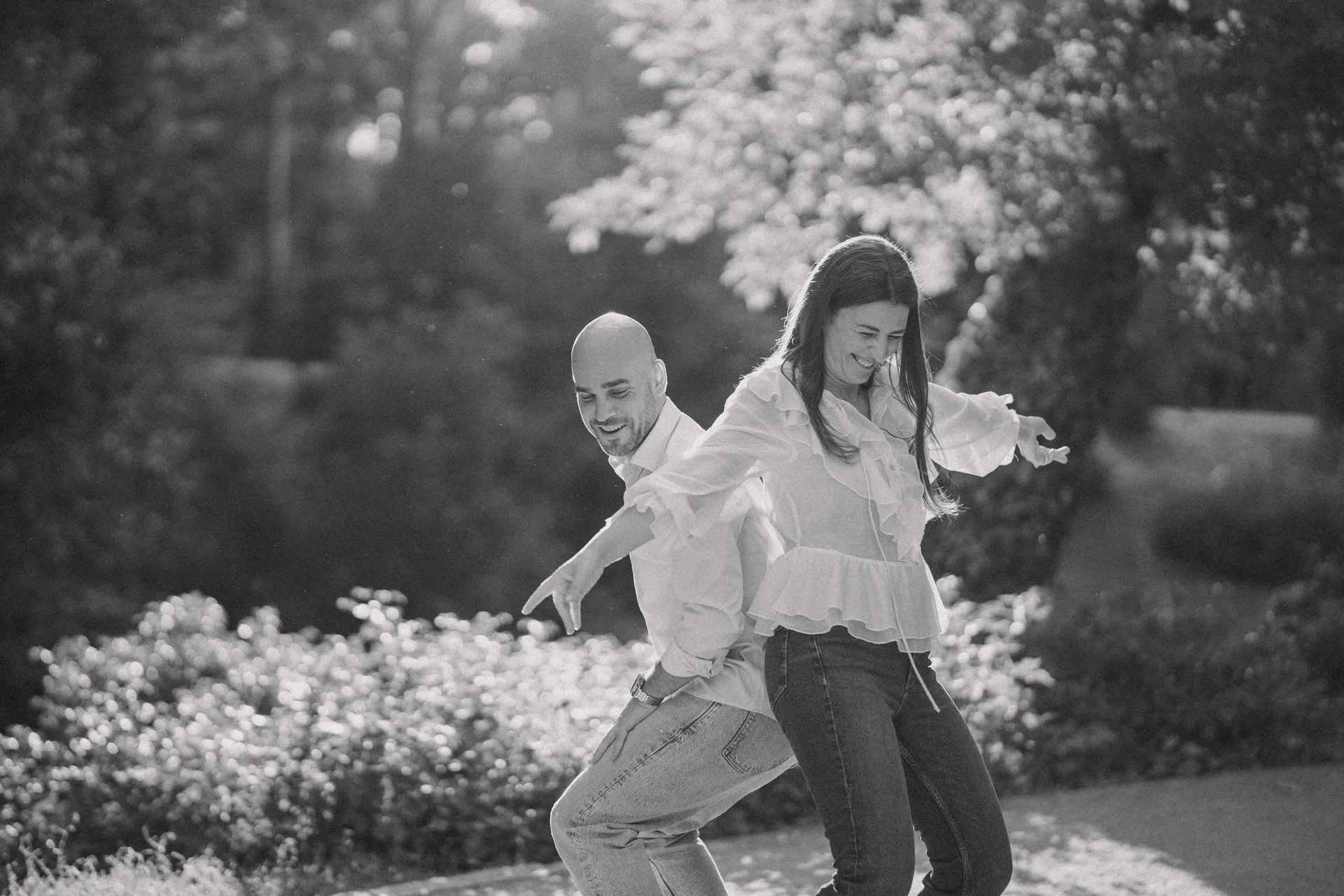 Sesión preboda Lilia y Kike en el Campo del Moro, Madrid