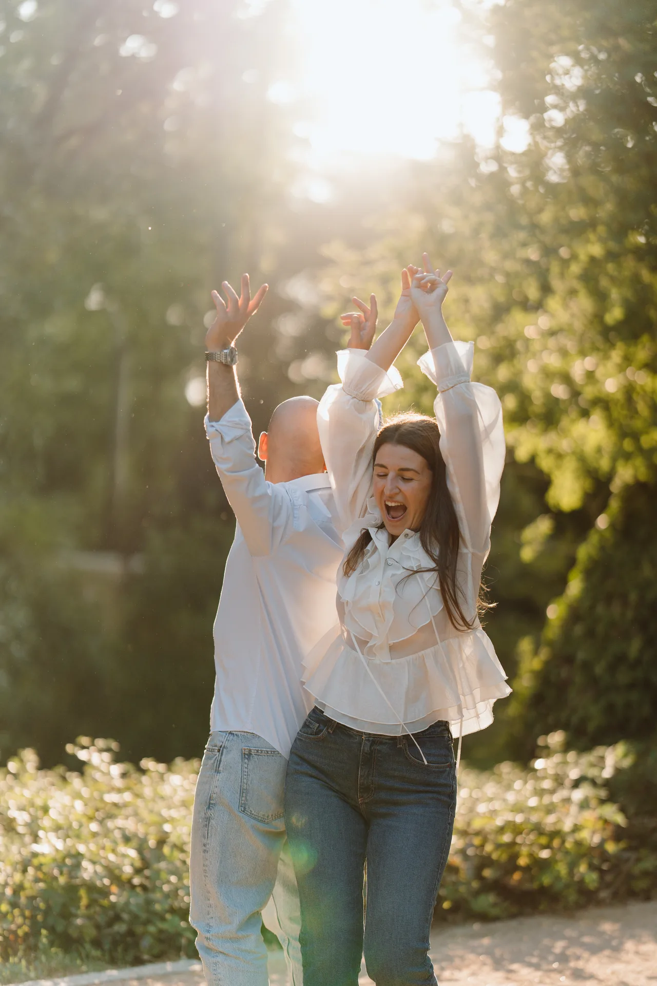 Sesión preboda Lilia y Kike en el Campo del Moro, Madrid