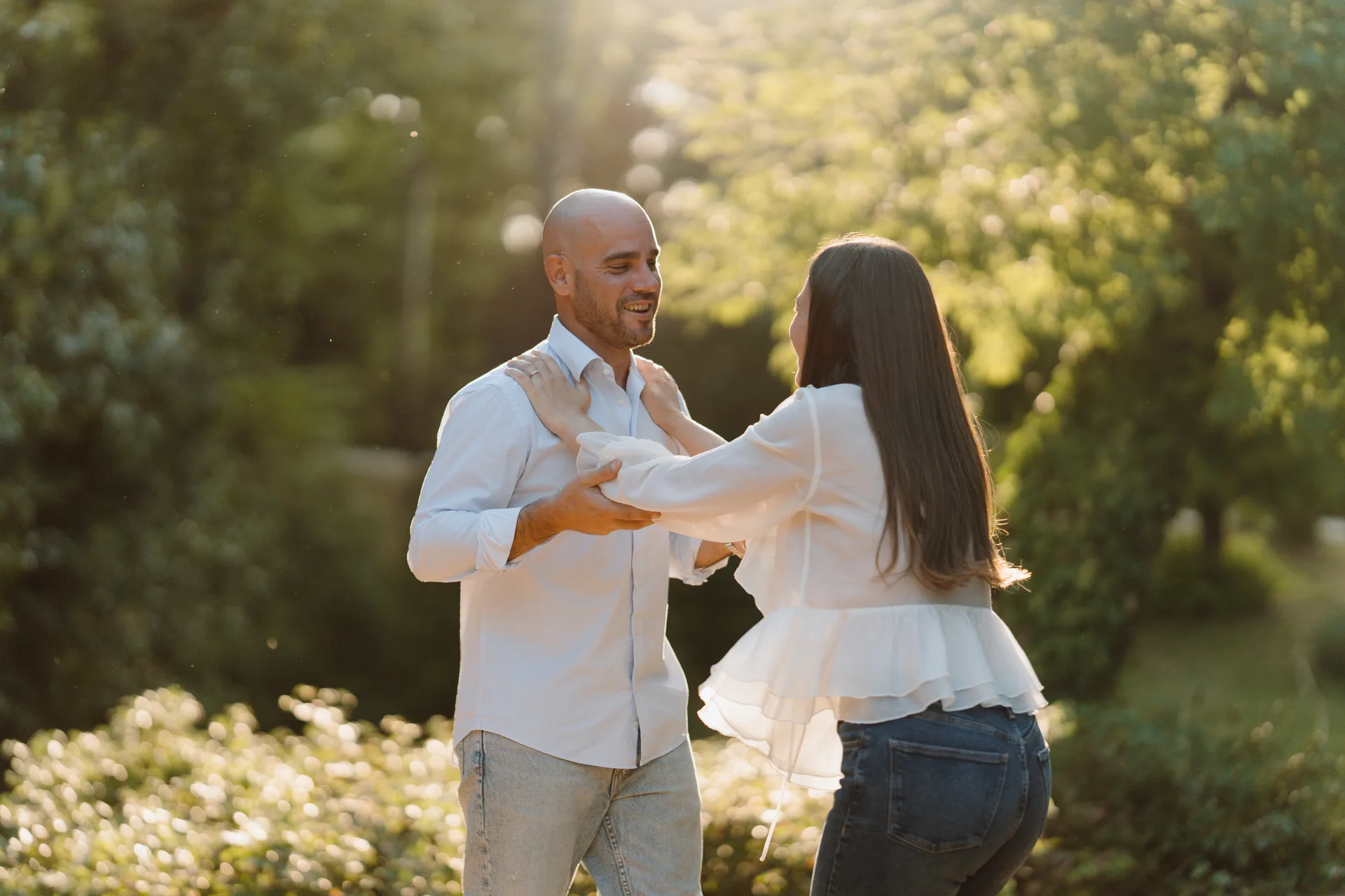 Sesión preboda Lilia y Kike en el Campo del Moro, Madrid