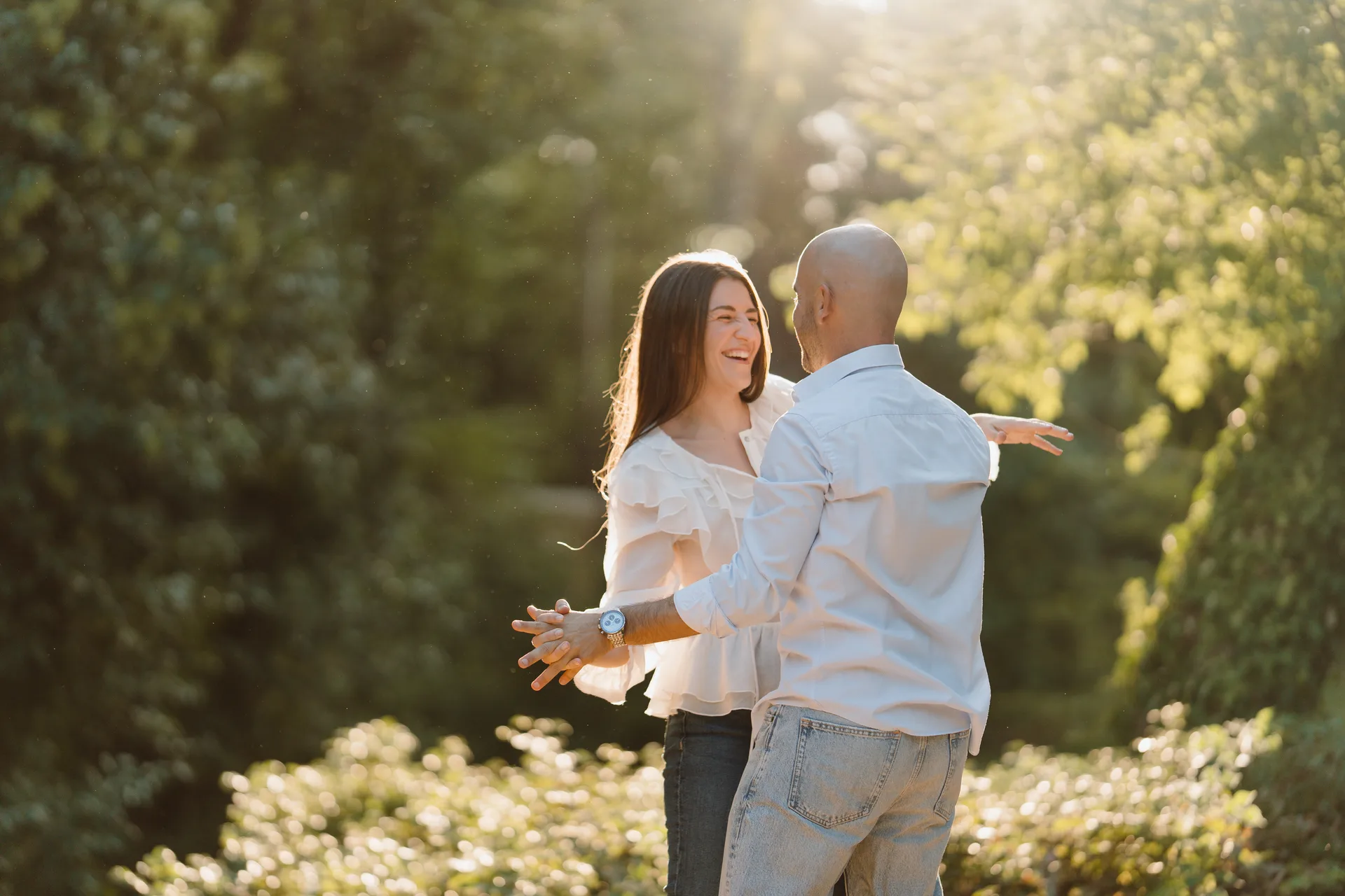 Sesión preboda Lilia y Kike en el Campo del Moro, Madrid
