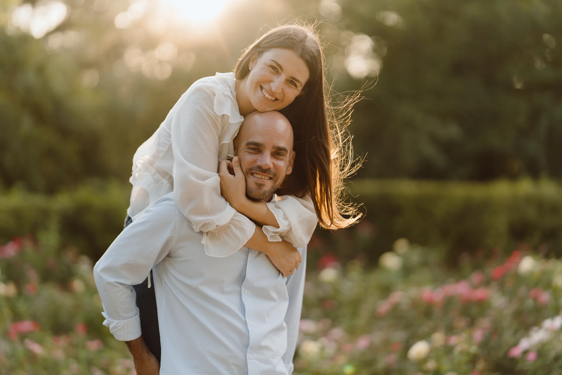 Sesión preboda Lilia y Kike en el Campo del Moro, Madrid