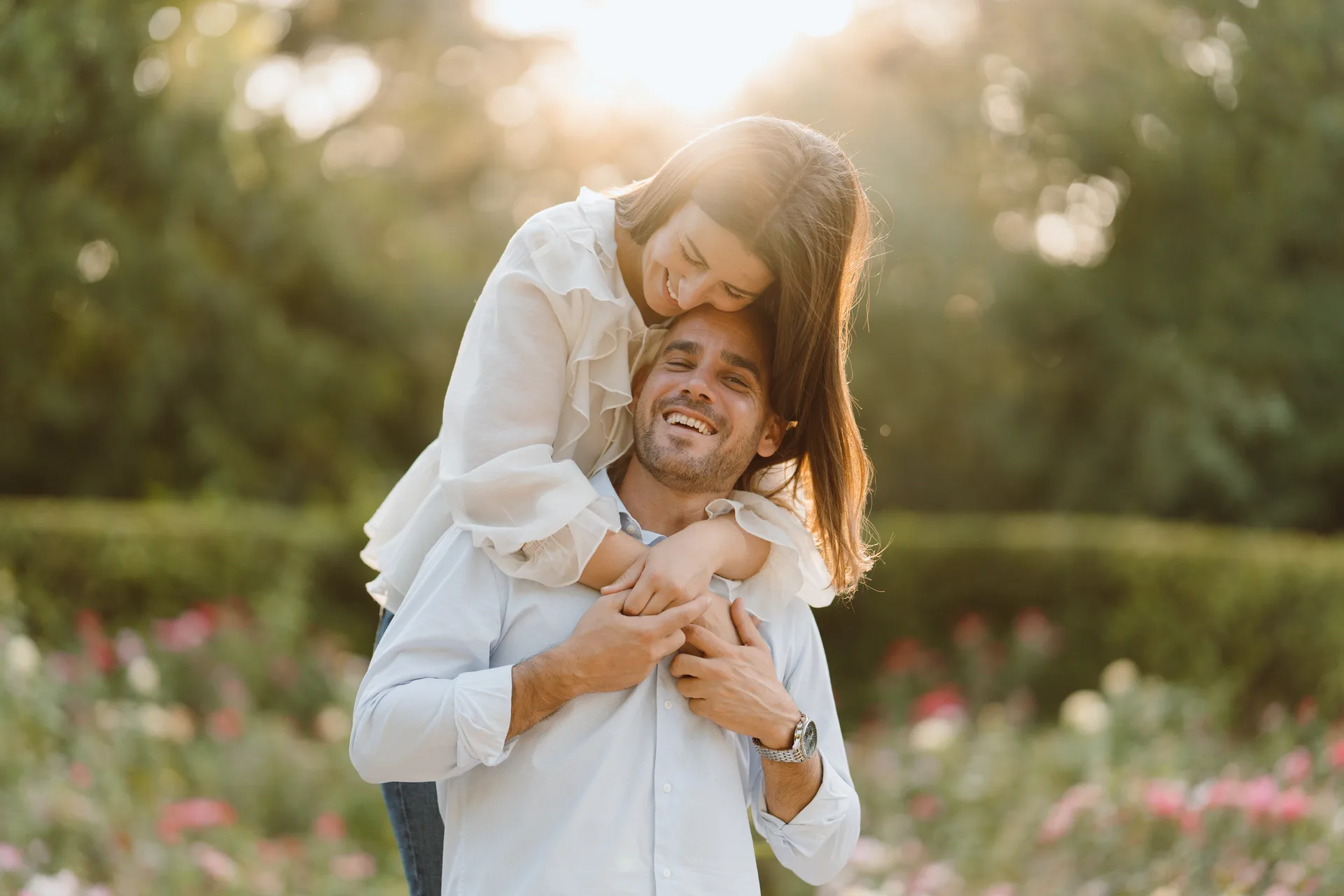 Sesión preboda Lilia y Kike en el Campo del Moro, Madrid
