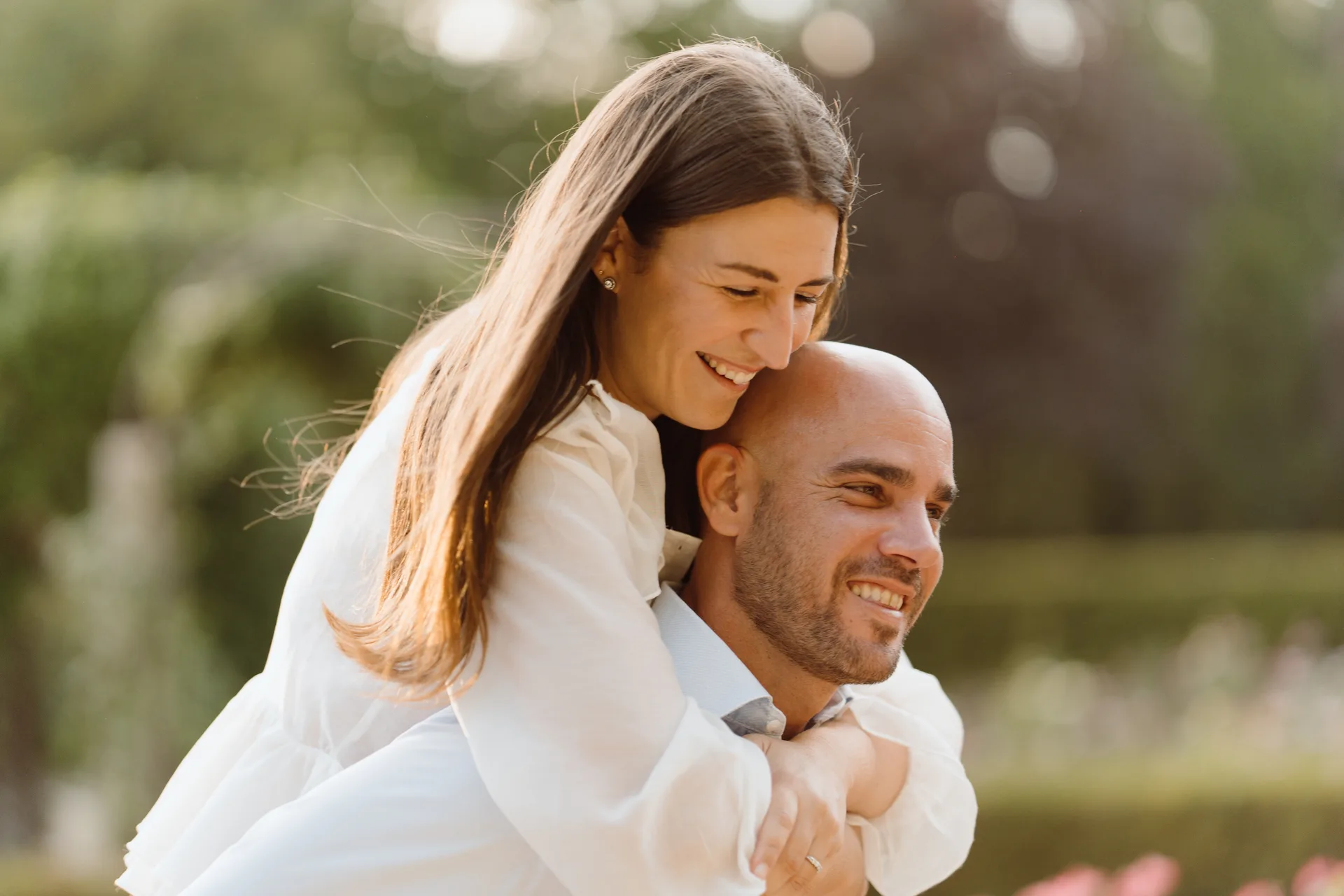 Sesión preboda Lilia y Kike en el Campo del Moro, Madrid