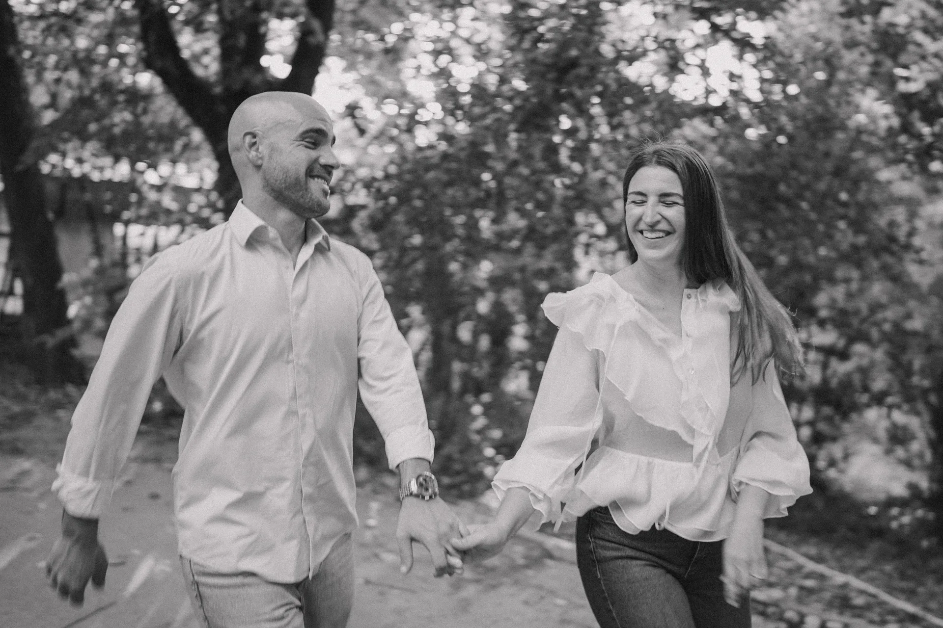 Sesión preboda Lilia y Kike en el Campo del Moro, Madrid