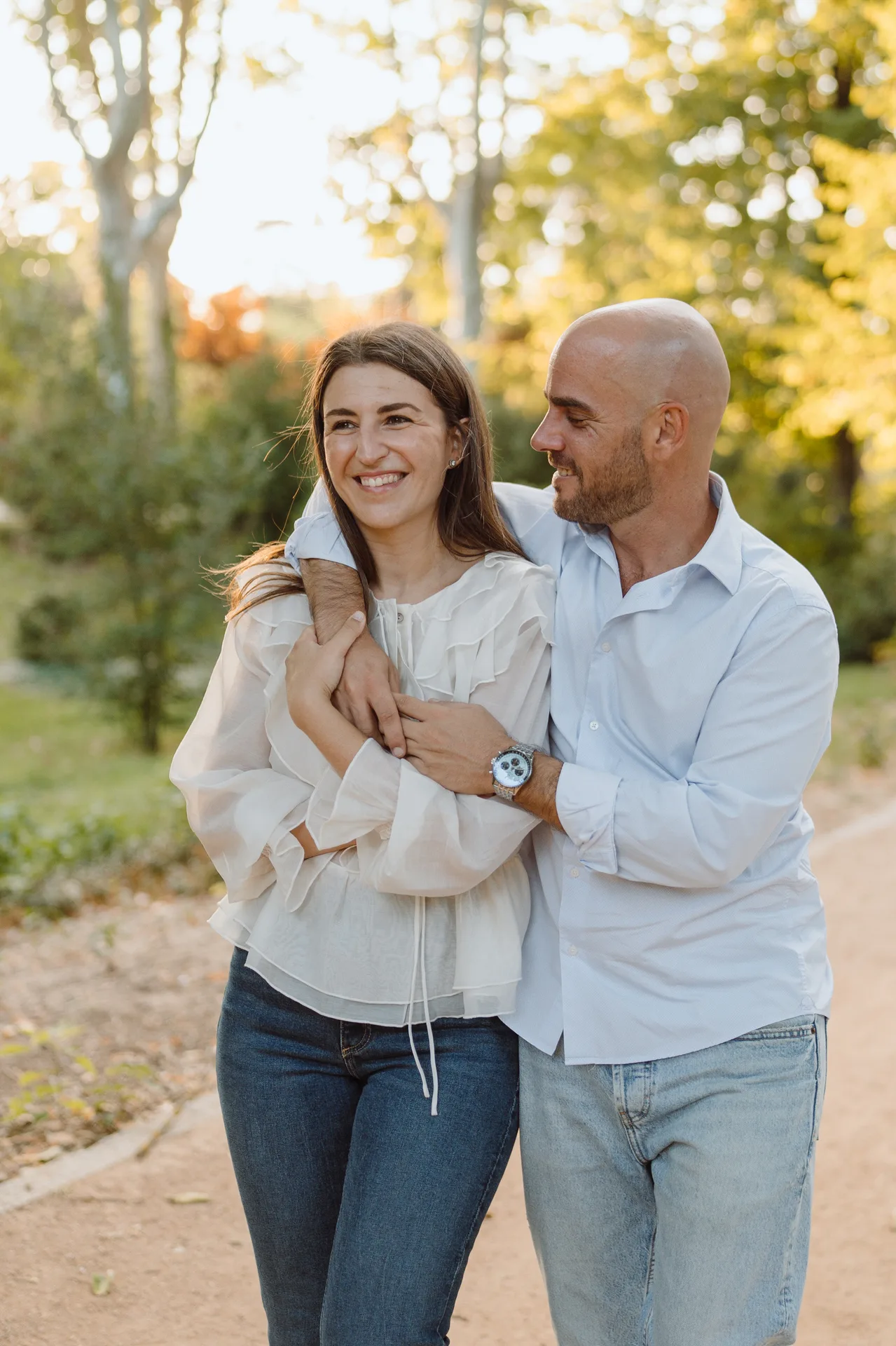 Sesión preboda Lilia y Kike en el Campo del Moro, Madrid