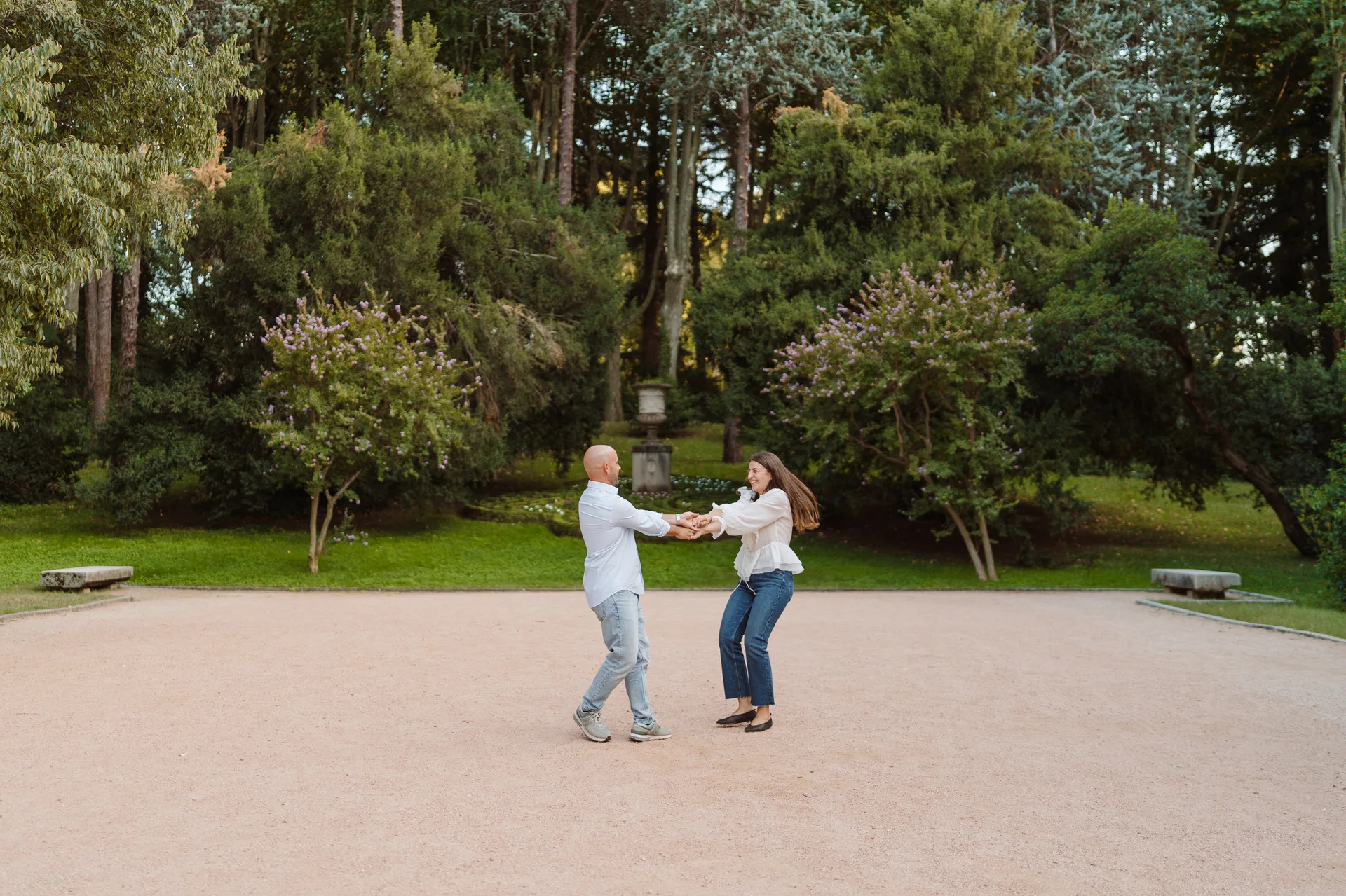 Sesión preboda Lilia y Kike en el Campo del Moro, Madrid