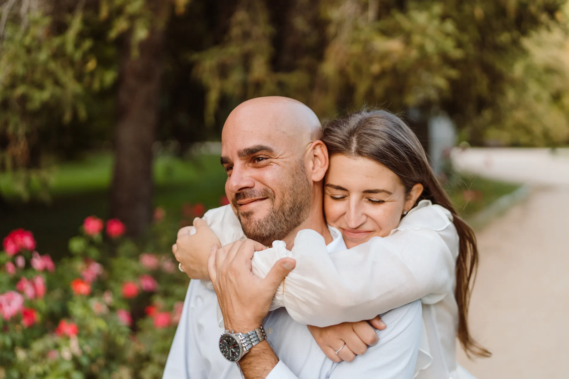 Sesión preboda Lilia y Kike en el Campo del Moro, Madrid