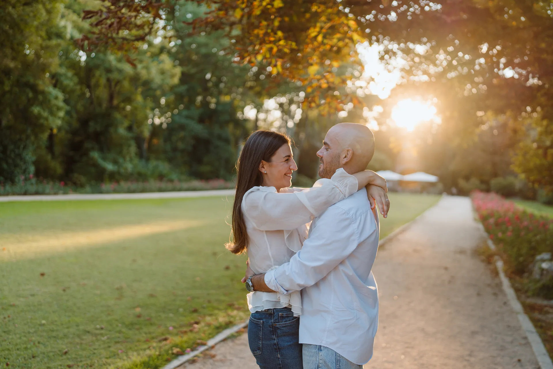 Sesión preboda Lilia y Kike en el Campo del Moro, Madrid