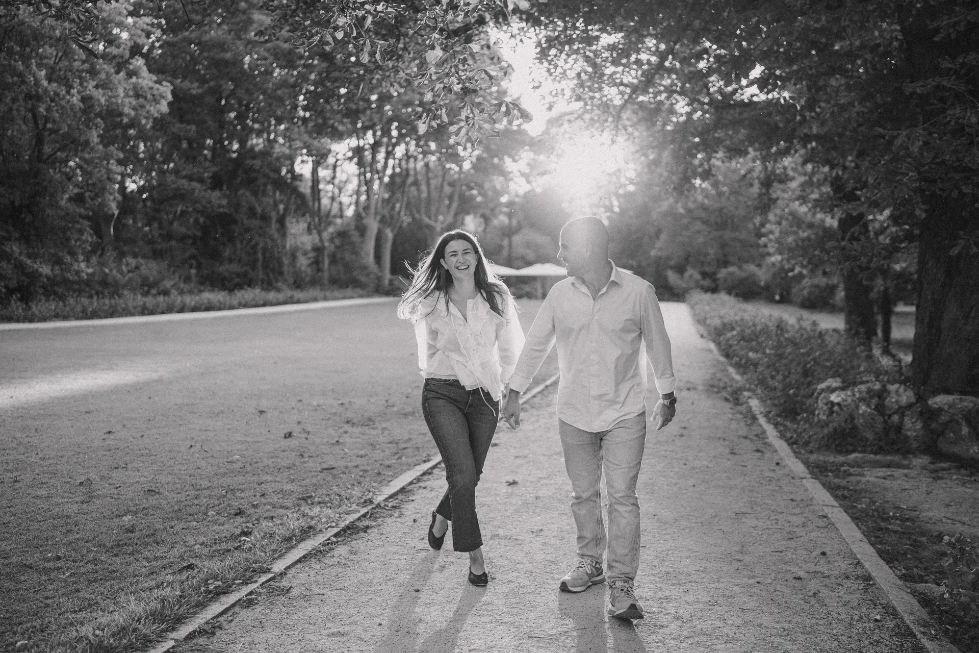 Sesión preboda Lilia y Kike en el Campo del Moro, Madrid