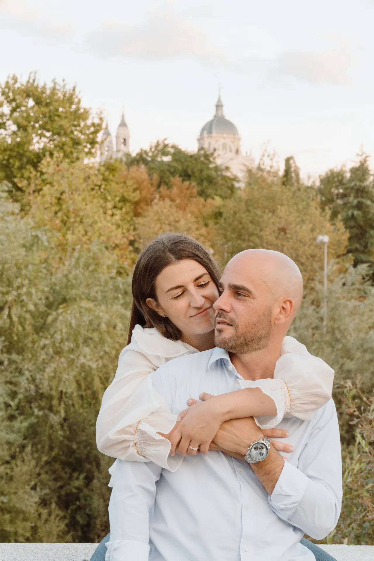 Sesión preboda Lilia y Kike en el Campo del Moro, Madrid