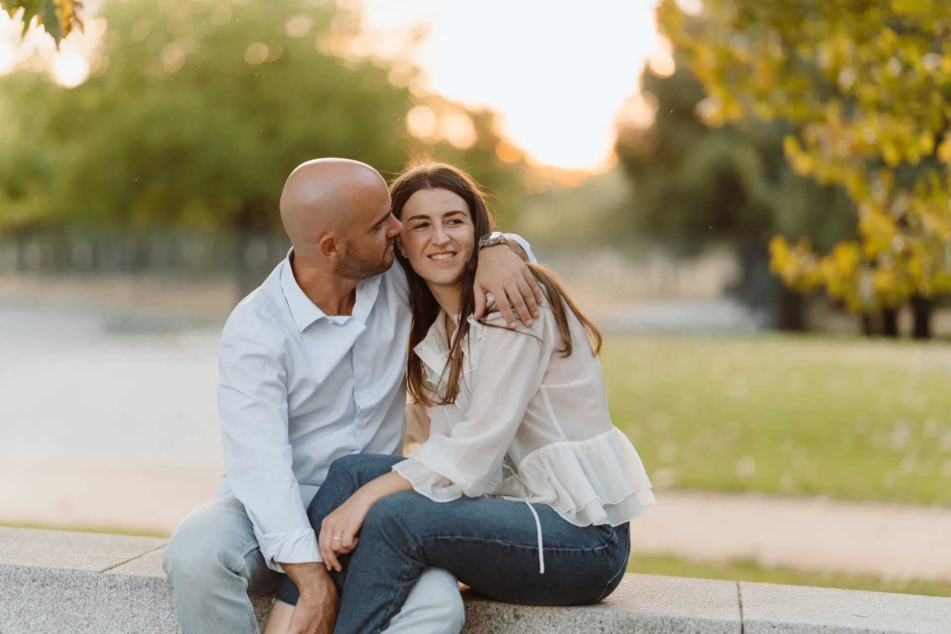 Sesión preboda Lilia y Kike en el Campo del Moro, Madrid