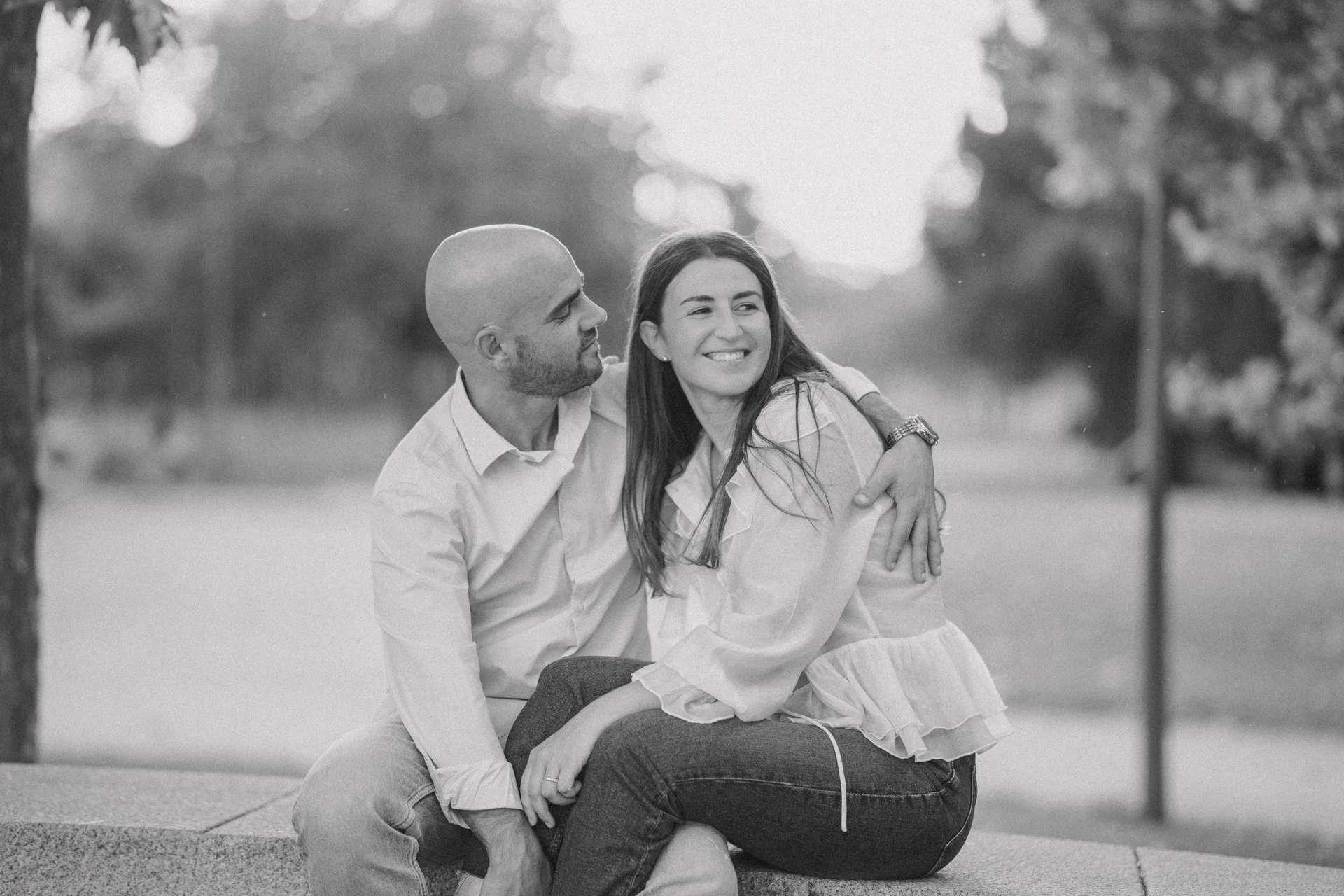 Sesión preboda Lilia y Kike en el Campo del Moro, Madrid