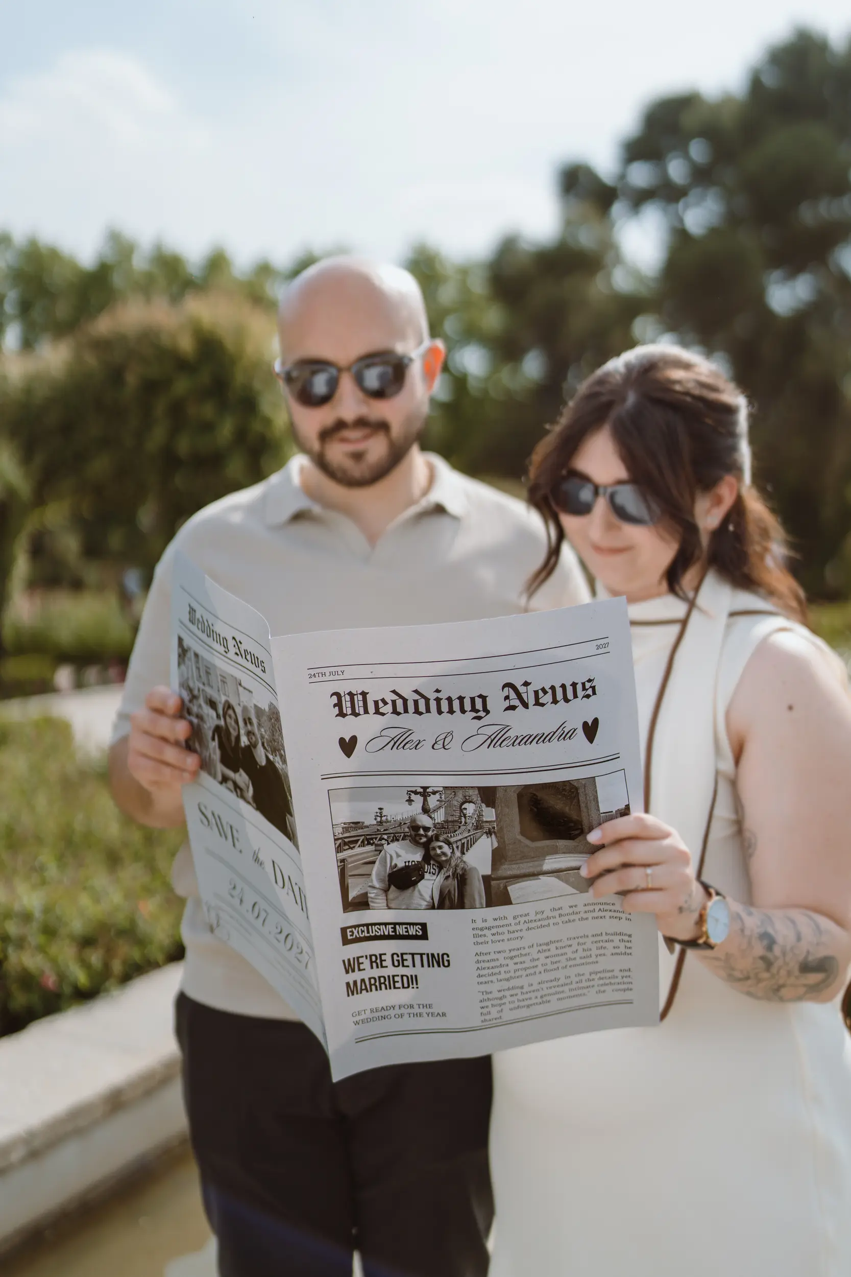 Sesión de pareja en Madrid · Me caso, literal