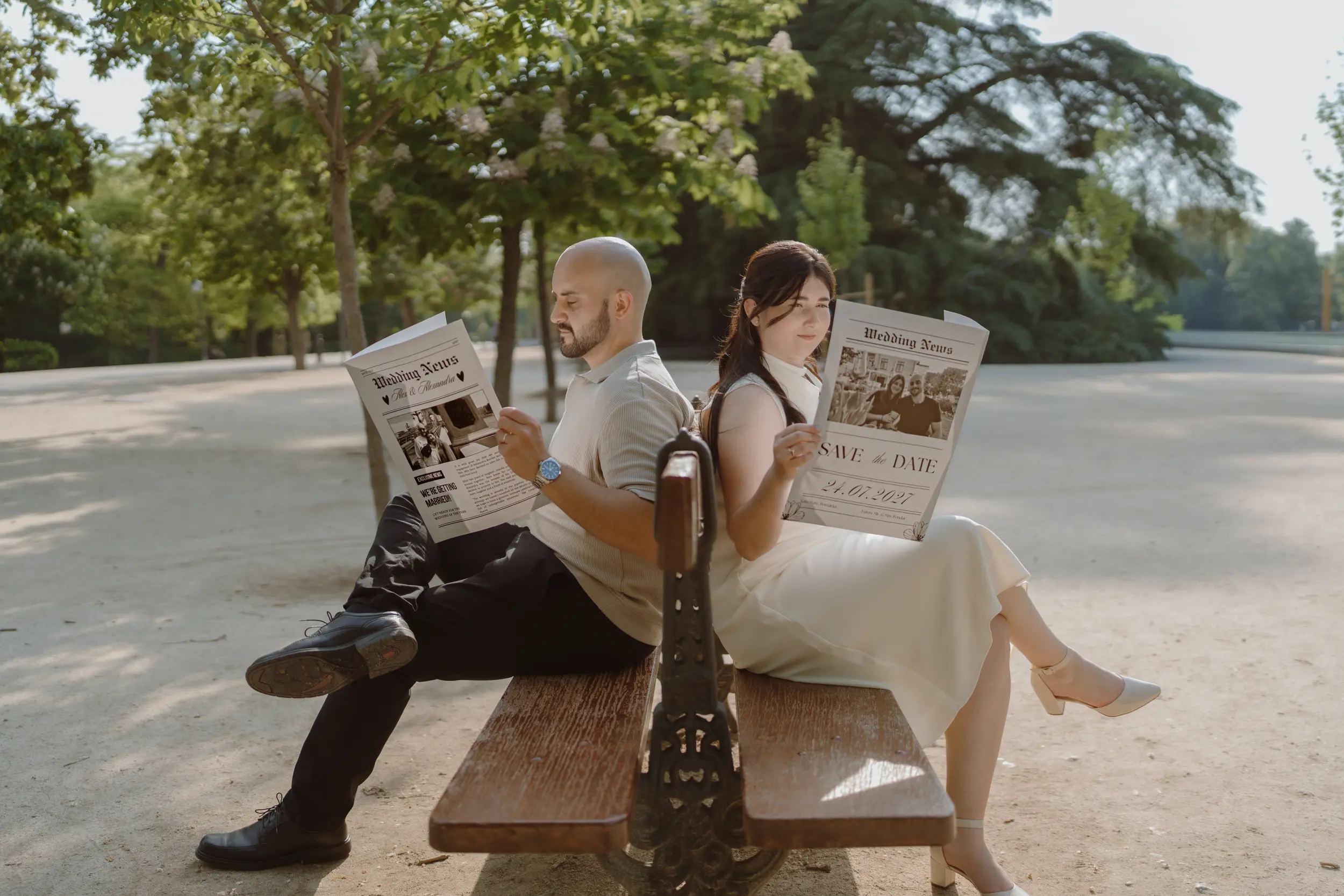 Sesión de pareja en Madrid · Me caso, literal