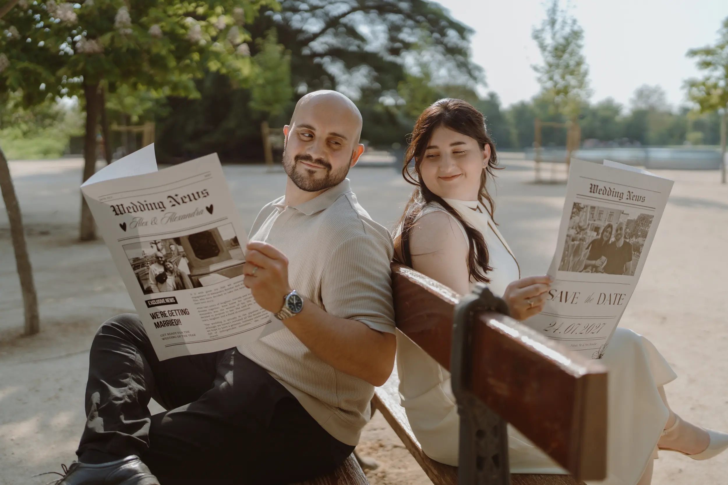 Sesión de pareja en Madrid · Me caso, literal