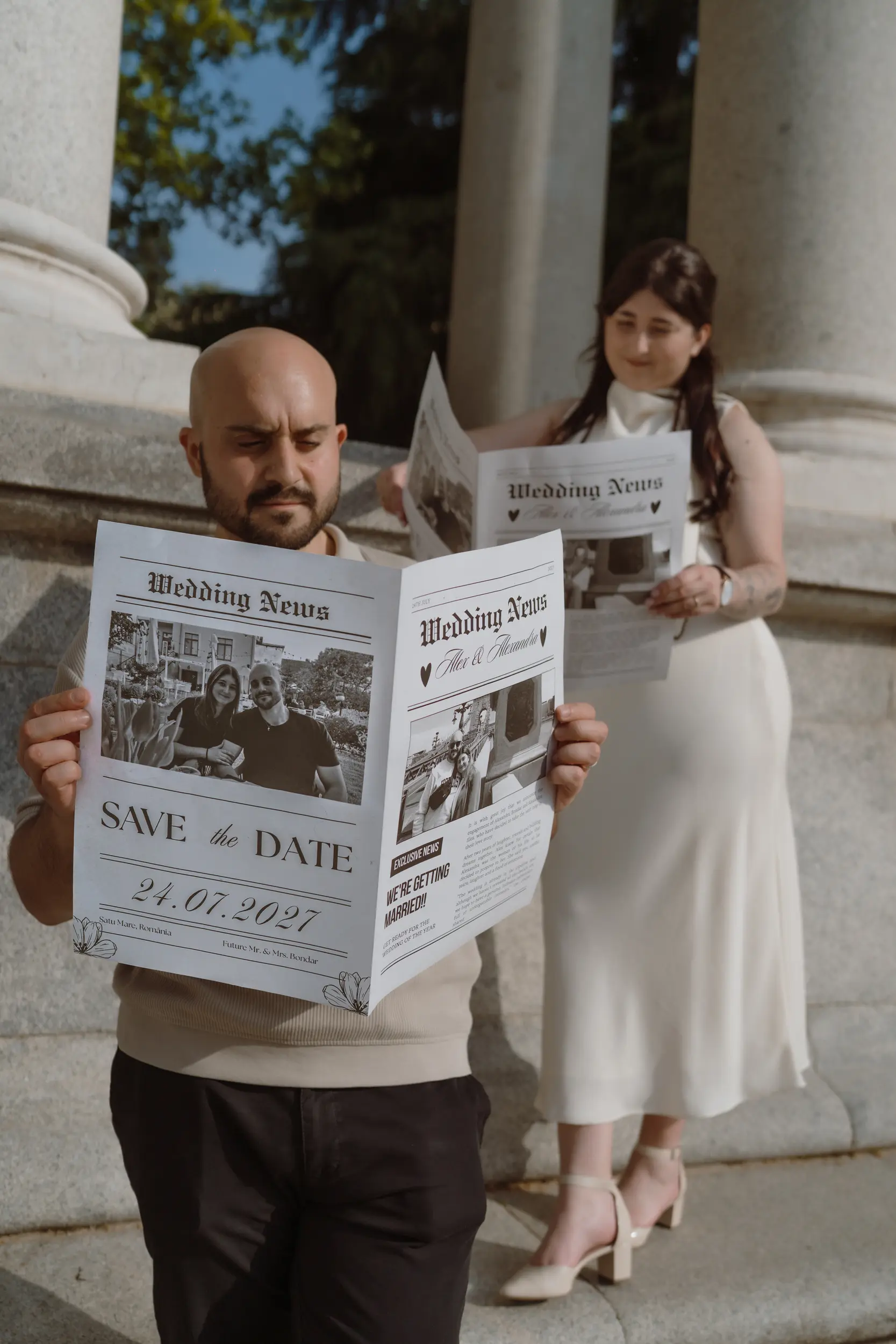 Sesión de pareja en Madrid · Me caso, literal